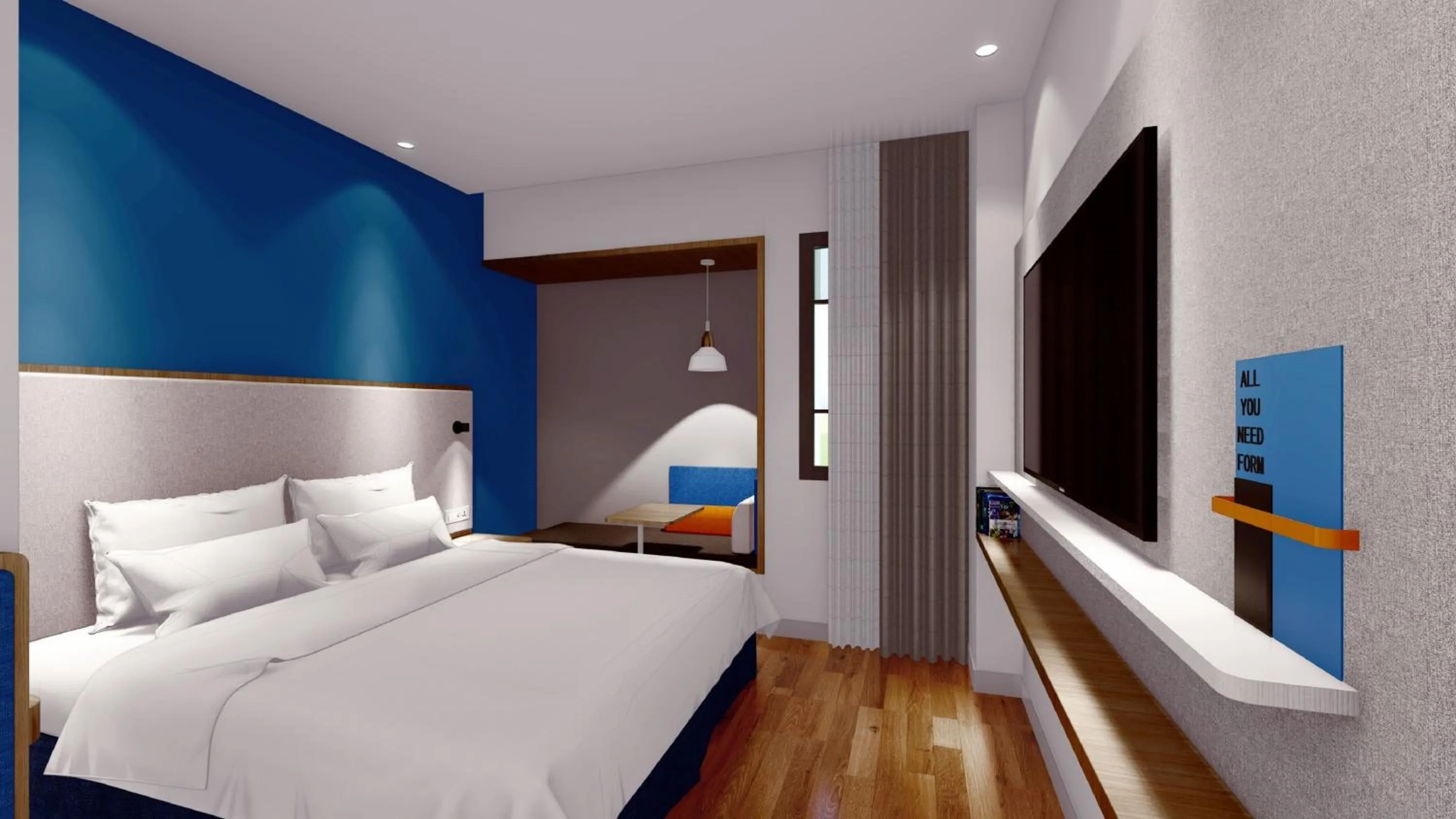 Photo of the whole room, Bed in Holiday Inn Express Shanghai Pudong Airport by IHG