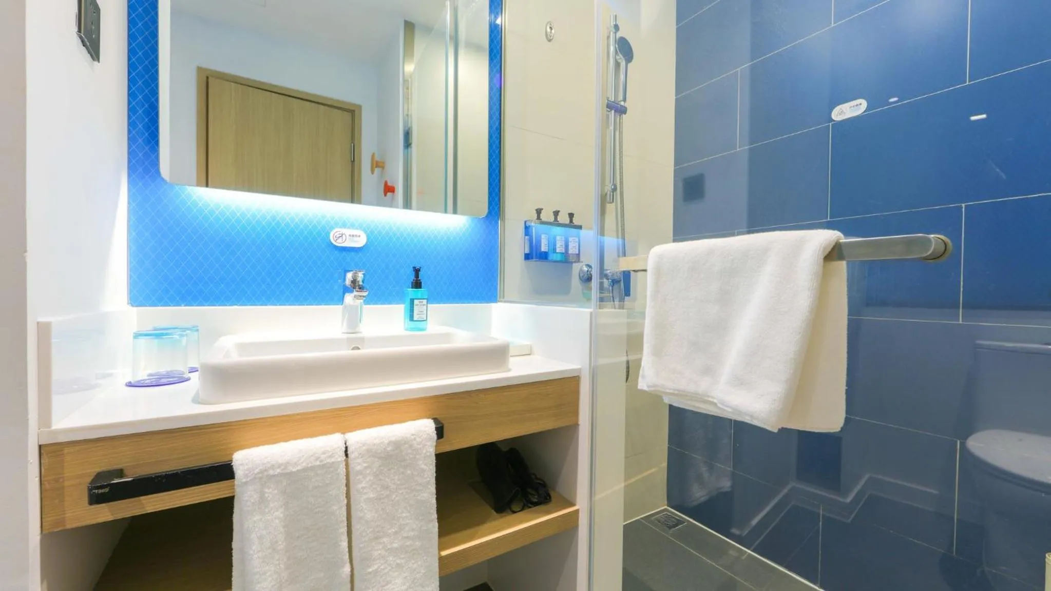Bathroom in Holiday Inn Express Shanghai Pudong Airport by IHG