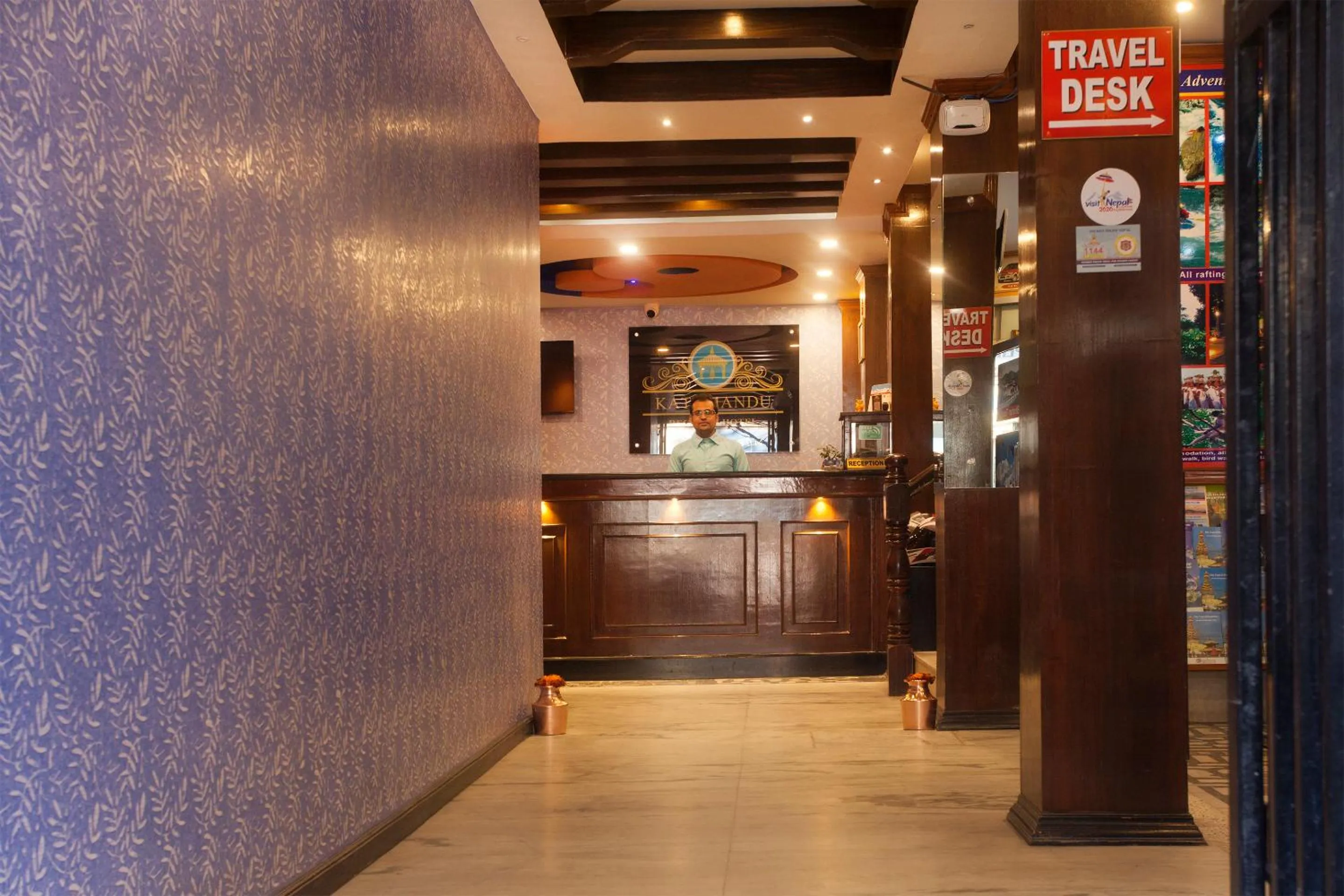 Lobby or reception in Kathmandu Regency Hotel