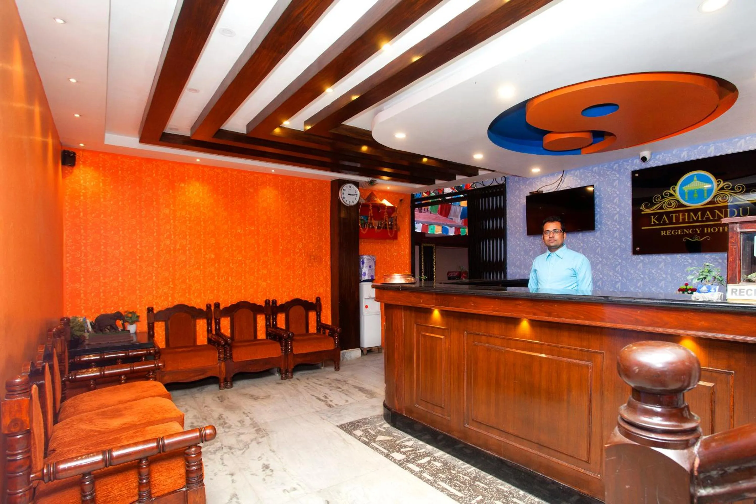 Lobby or reception in Kathmandu Regency Hotel