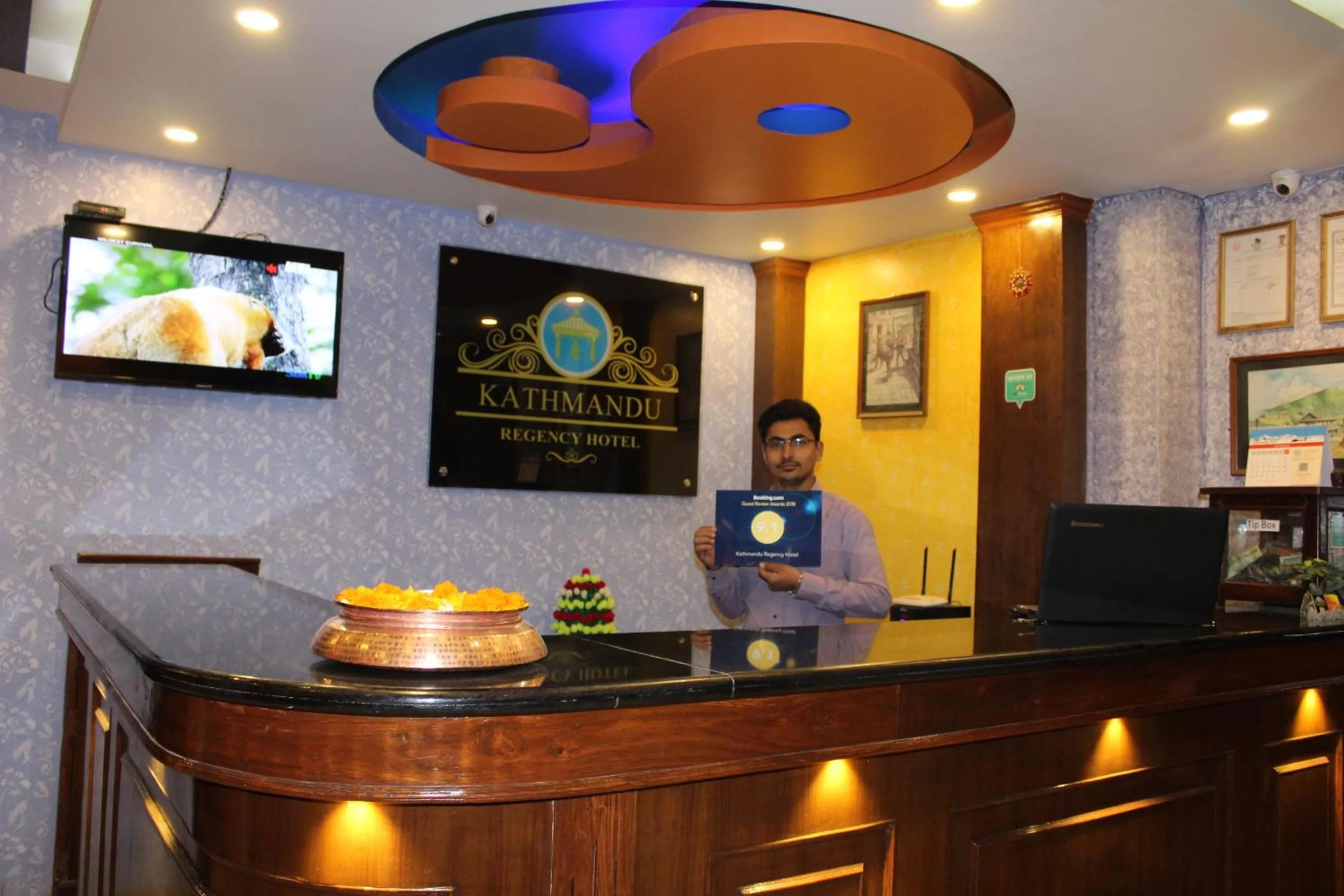 Lobby or reception in Kathmandu Regency Hotel