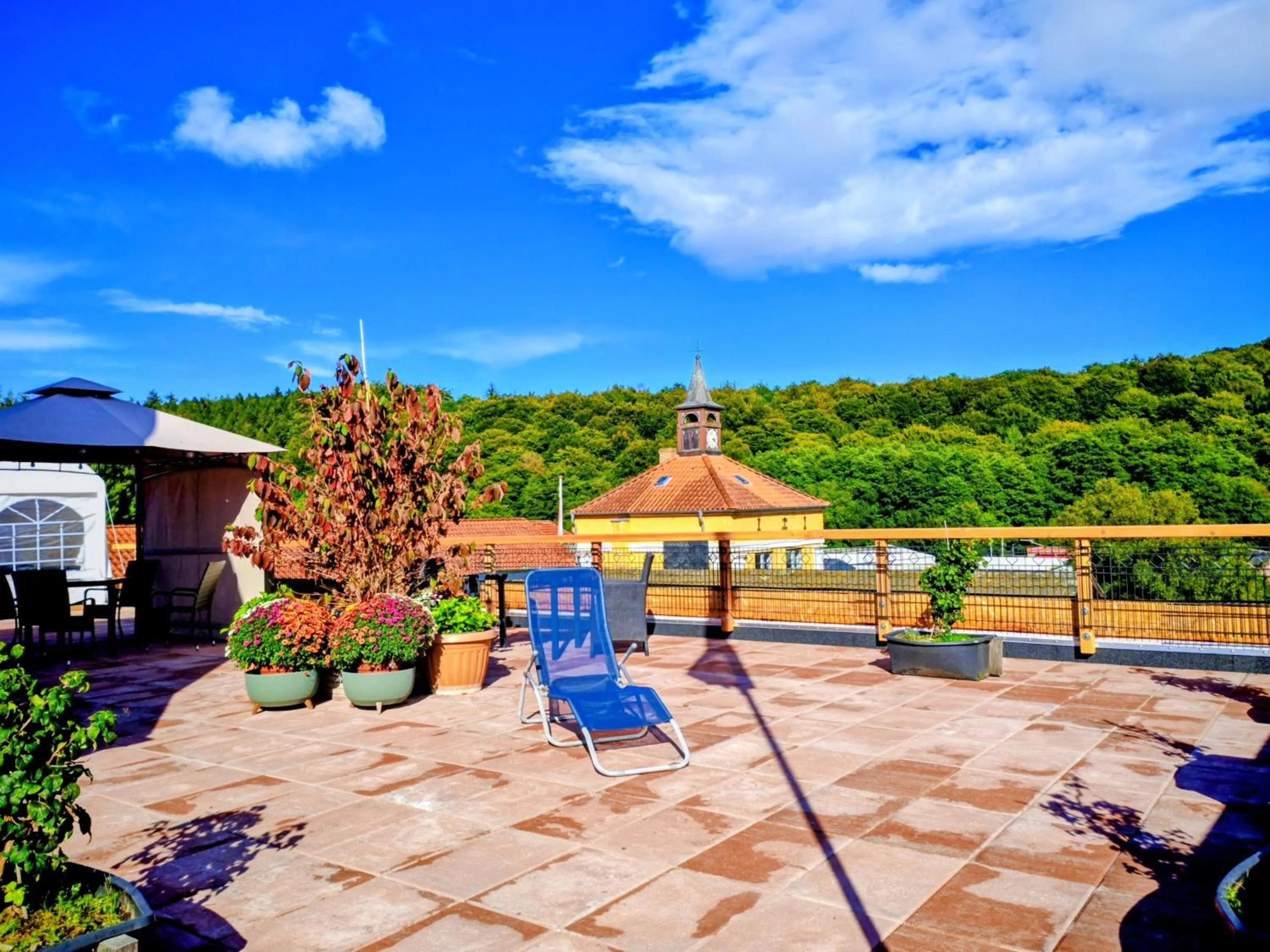 Balcony/Terrace in Akzent Hotel Alte Direktionsvilla Kupfermühle