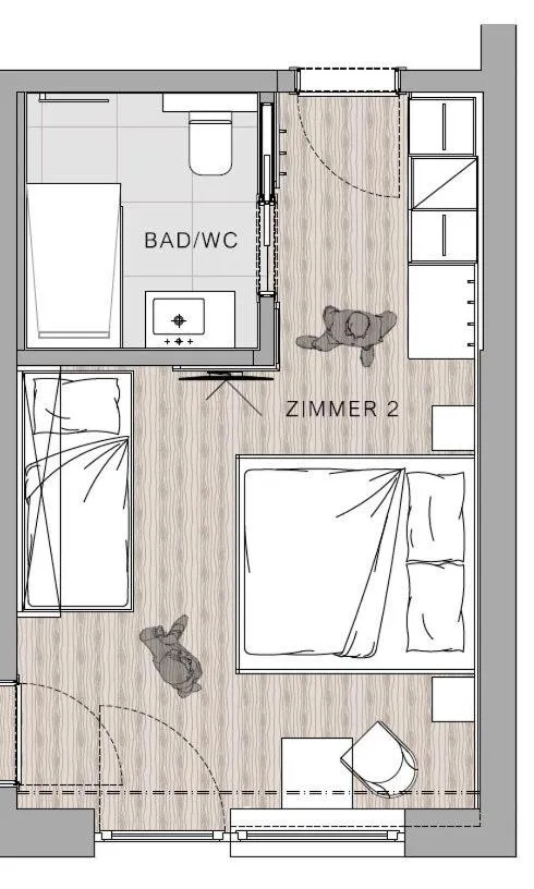 Floor plan in Aparthotel Hohe Brücke