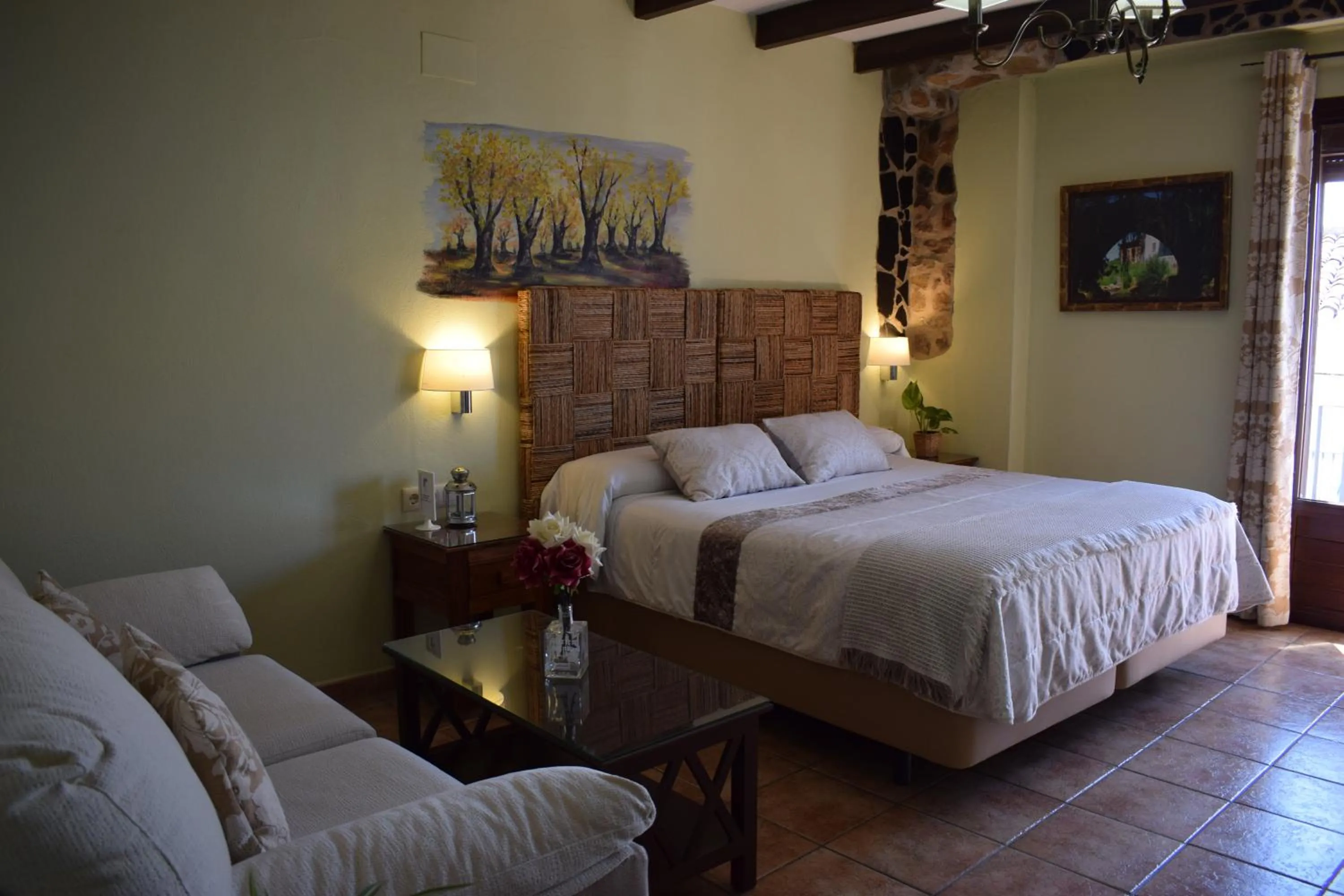 Bed in Hostal Rural Molino Del Bombo