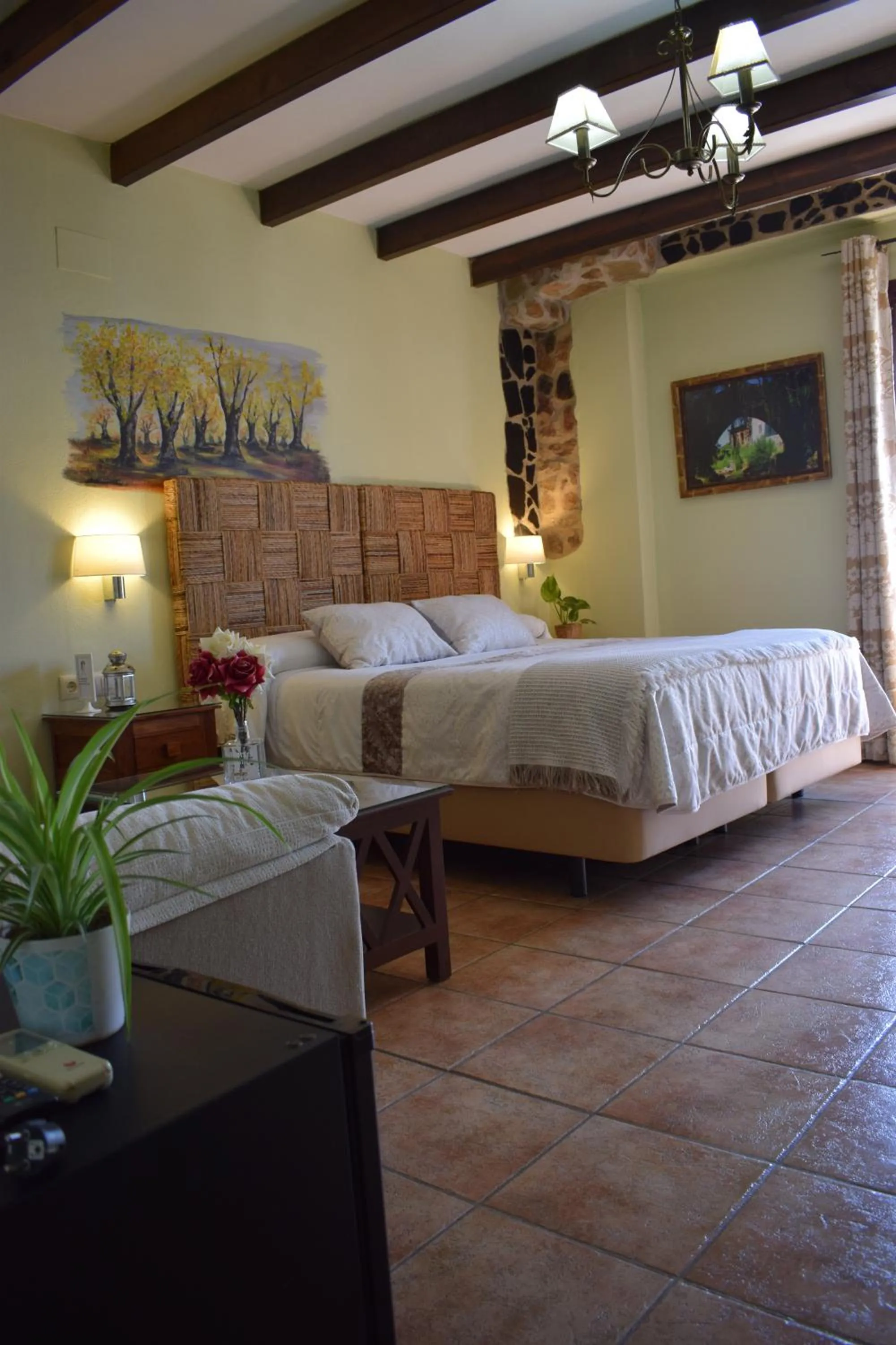 Bed in Hostal Rural Molino Del Bombo