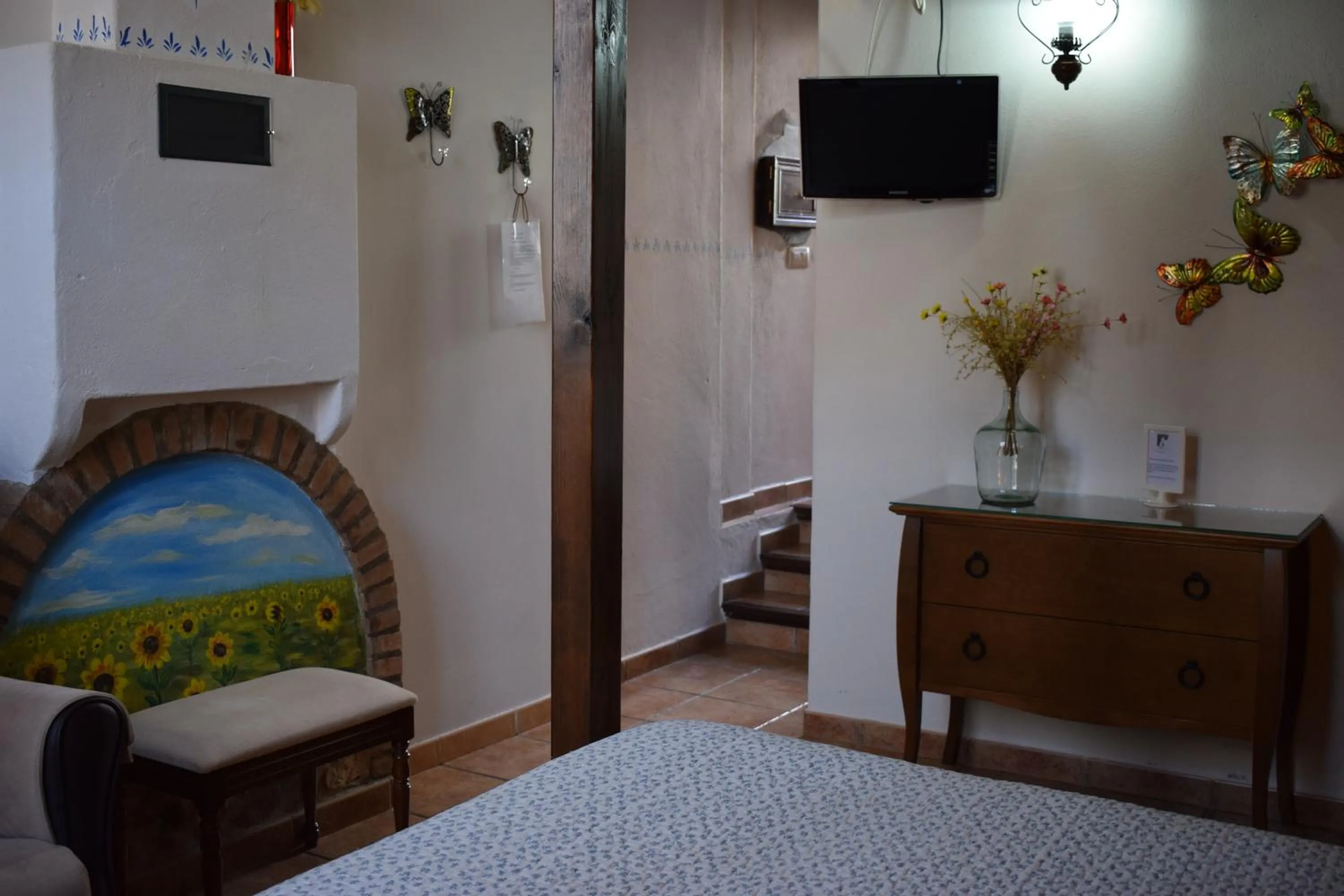Bed in Hostal Rural Molino Del Bombo