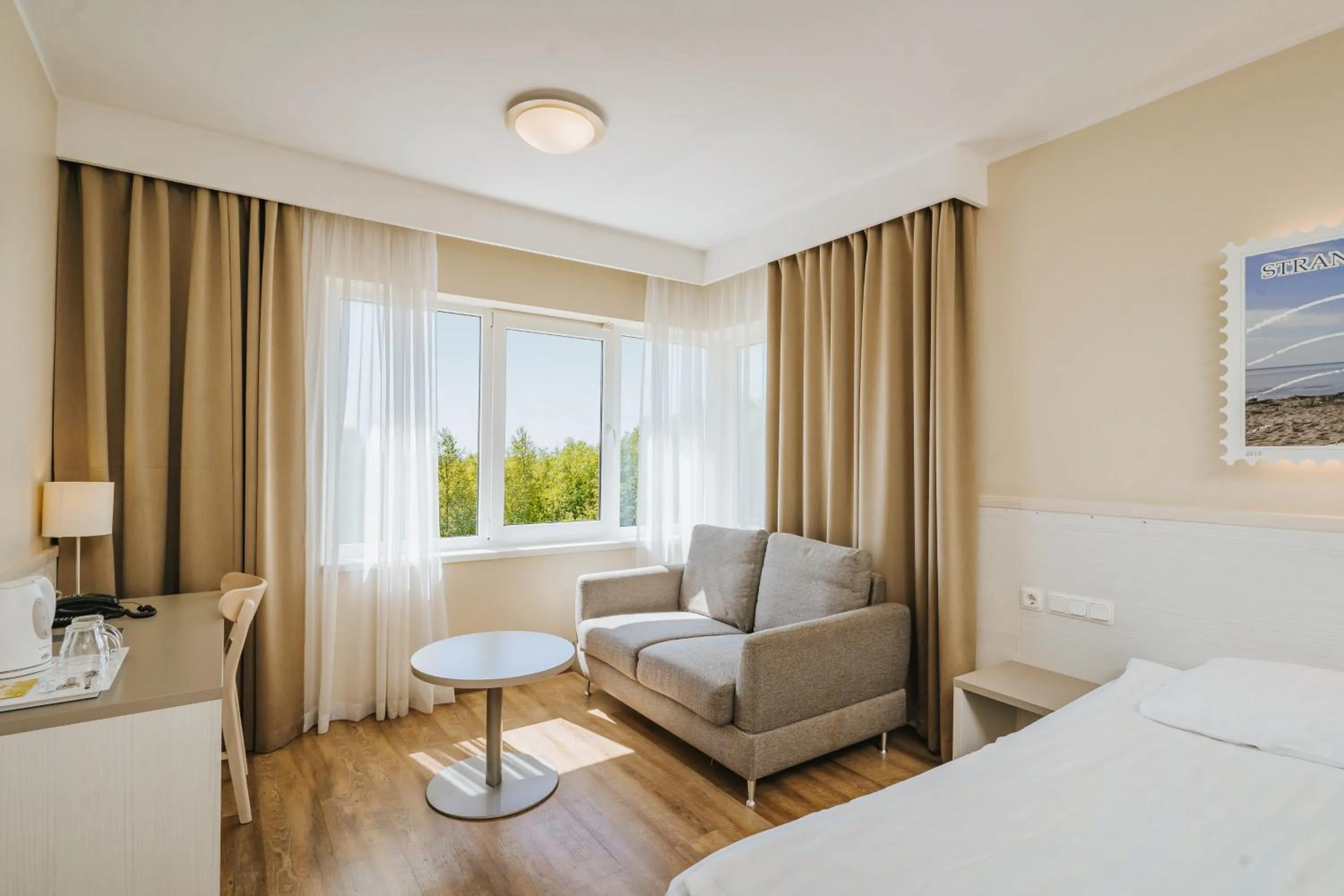 Bed in Hestia Hotel Strand