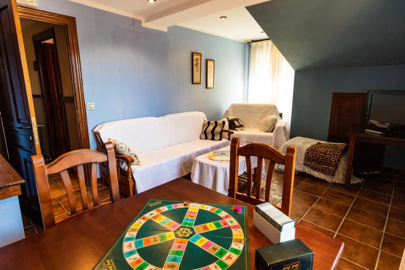 Bed in Hotel Peña Pandos