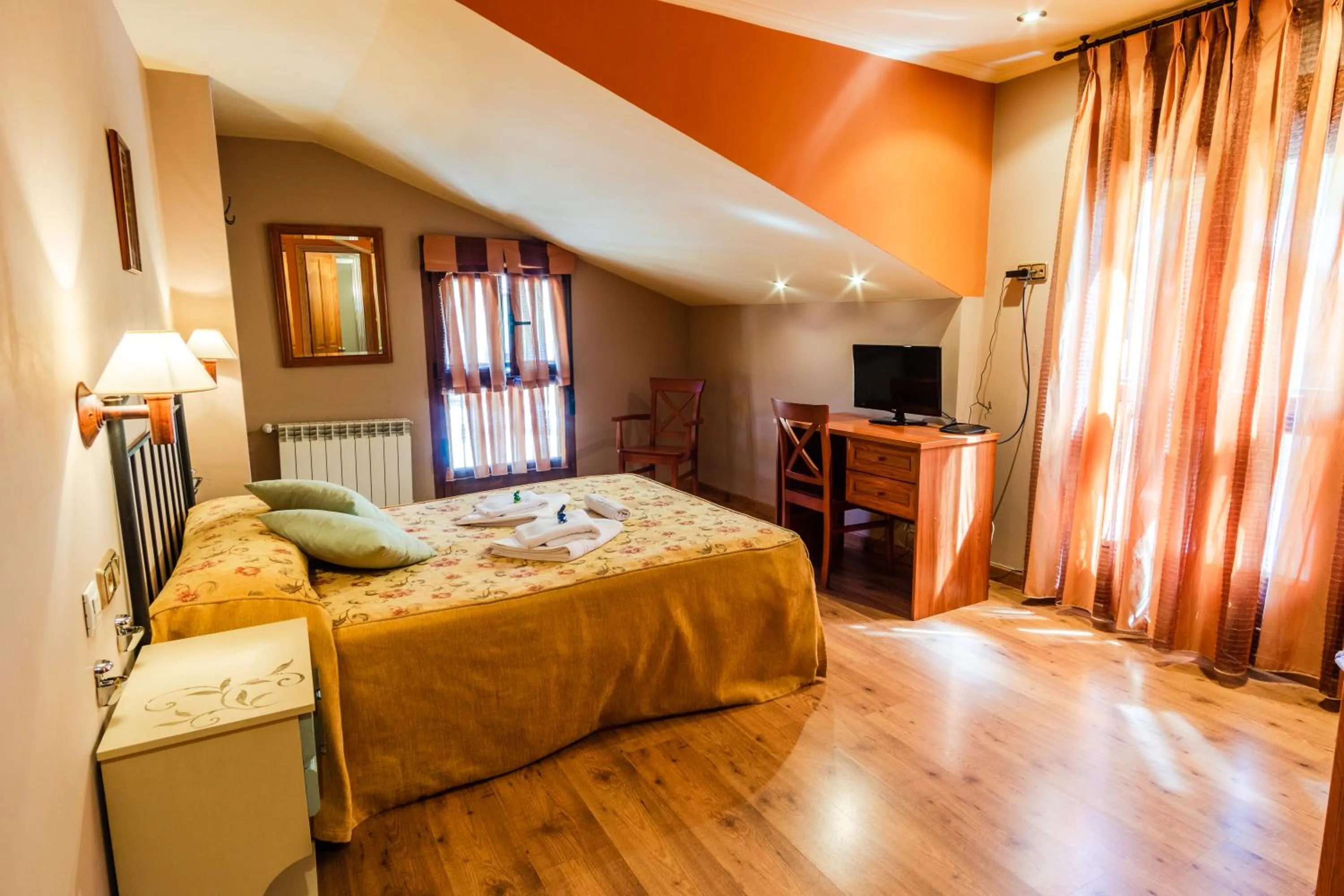 Bed in Hotel Peña Pandos