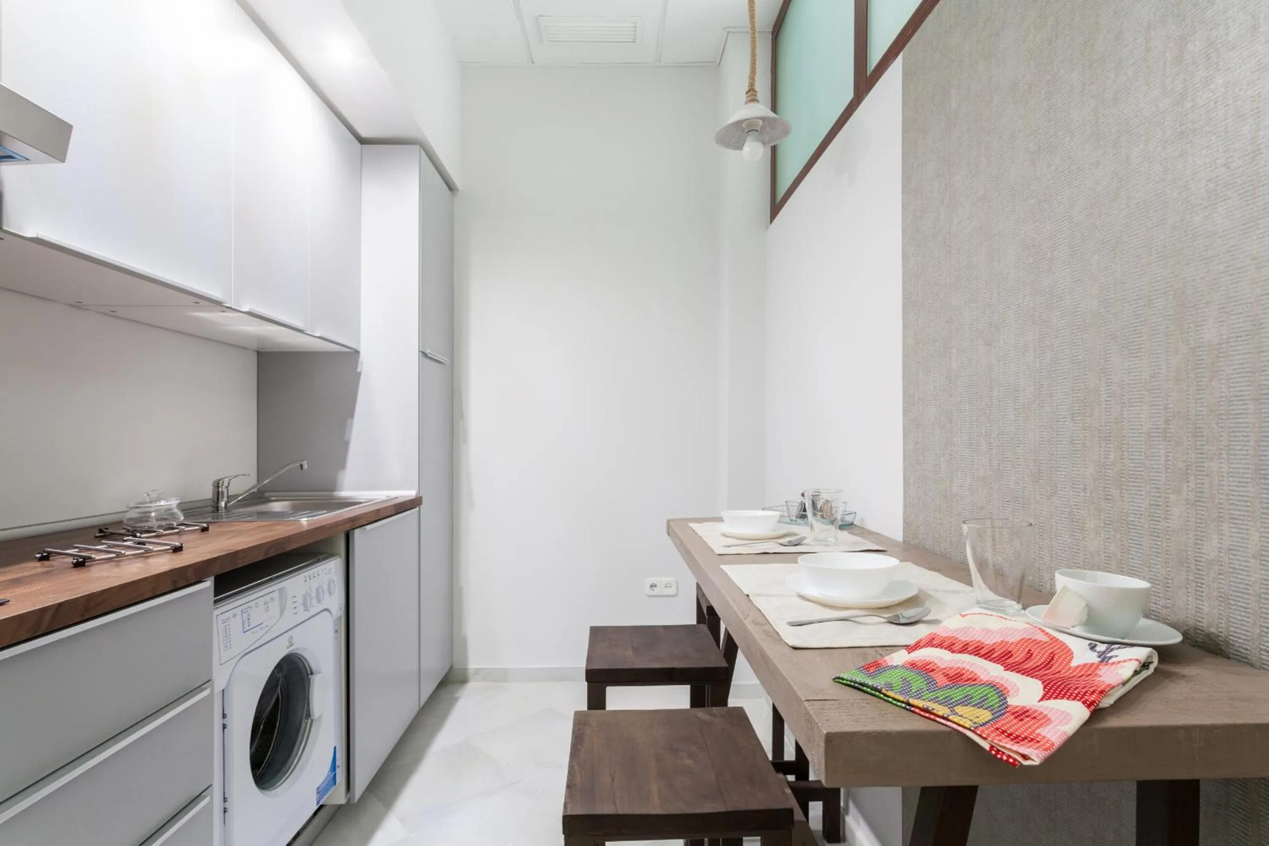 Kitchen or kitchenette in Green-Apartments Sierpes