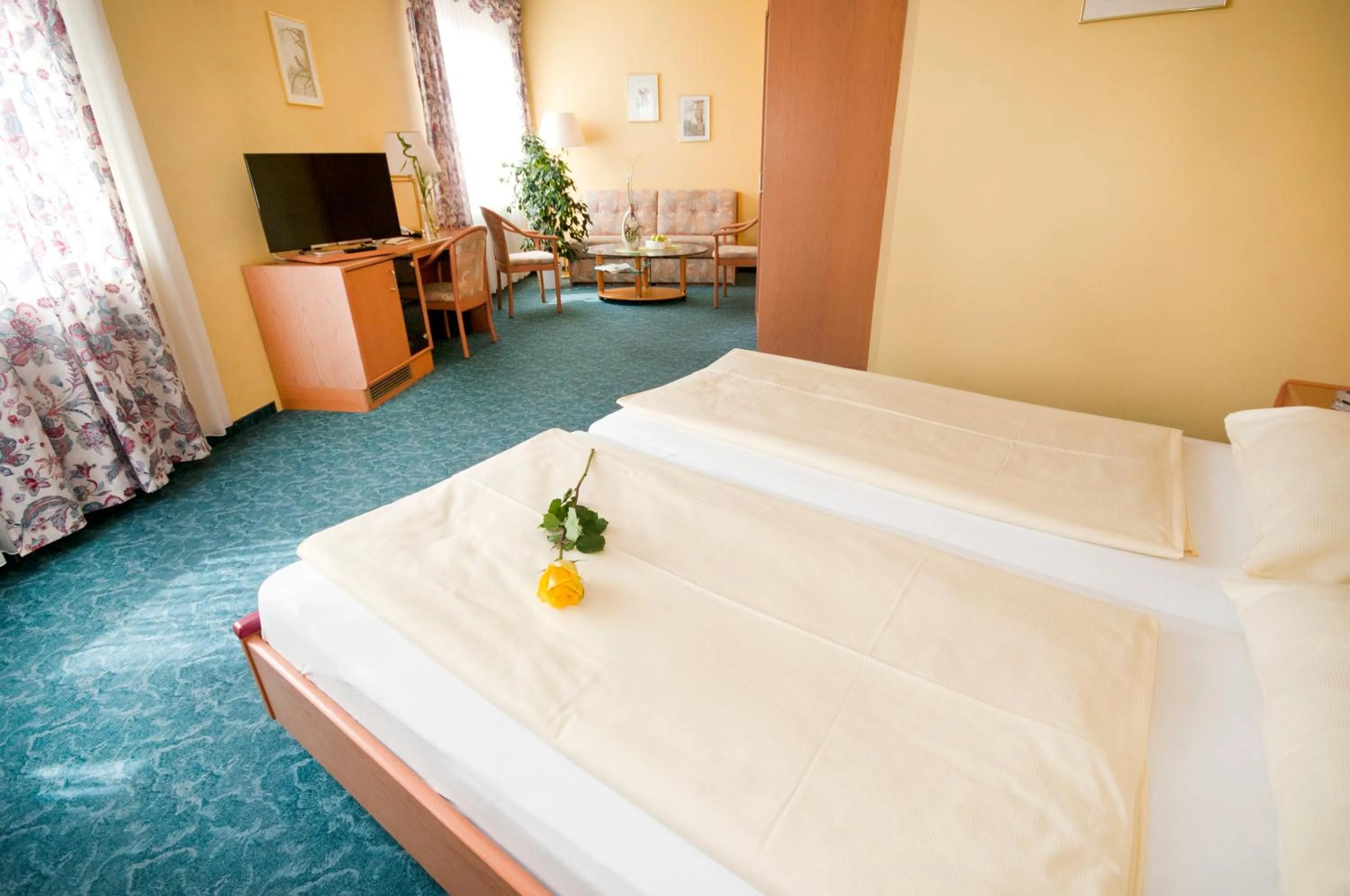 Photo of the whole room, Bed in Hotel Restaurant Osterbauer