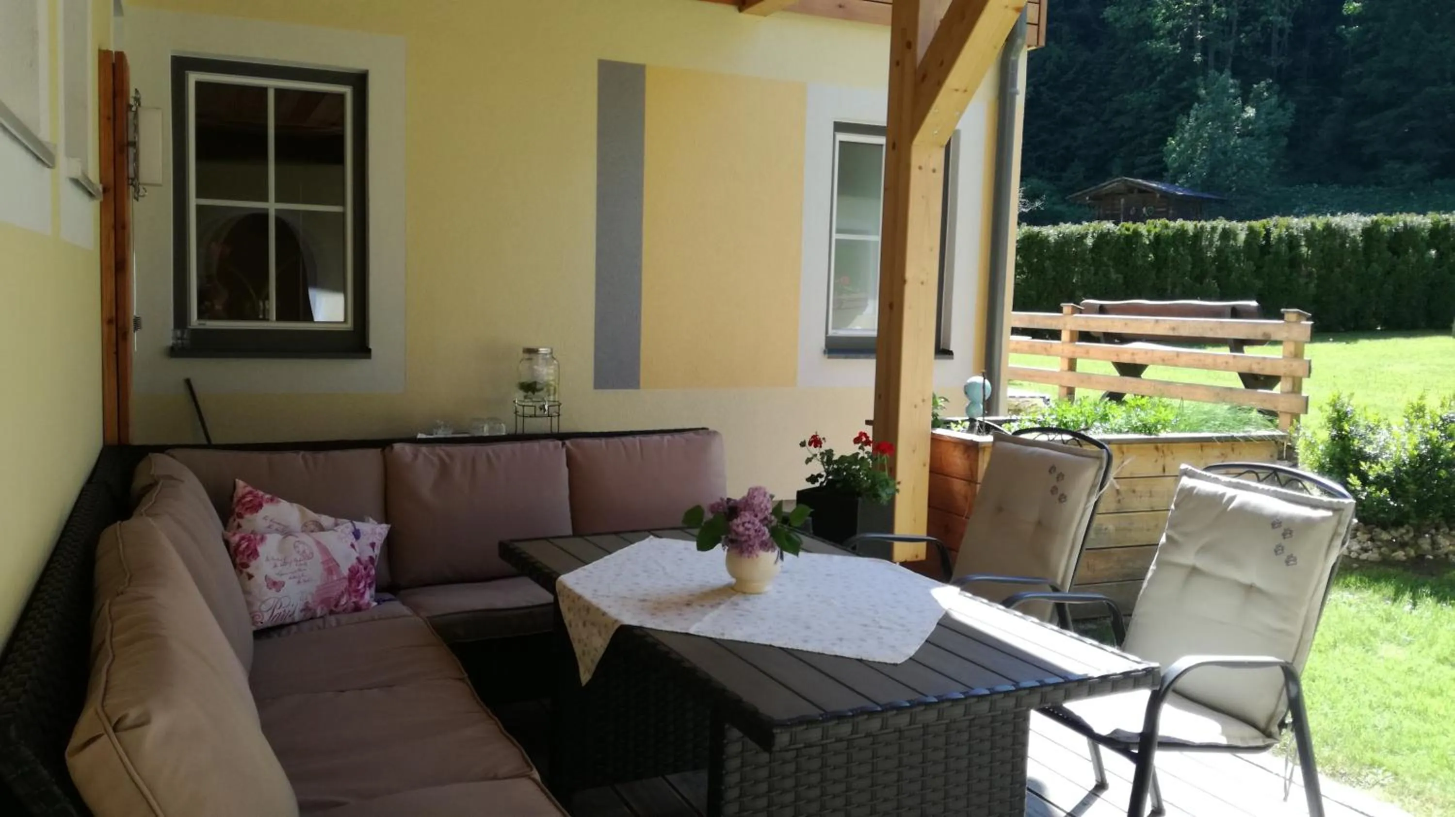Patio in Familien & Wander-Pension Purkhardt