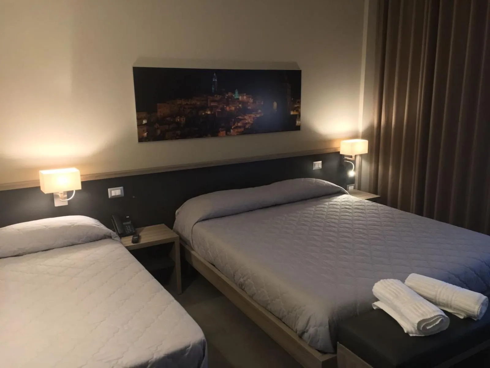 Bed in La Sosta Motel Tavola Calda