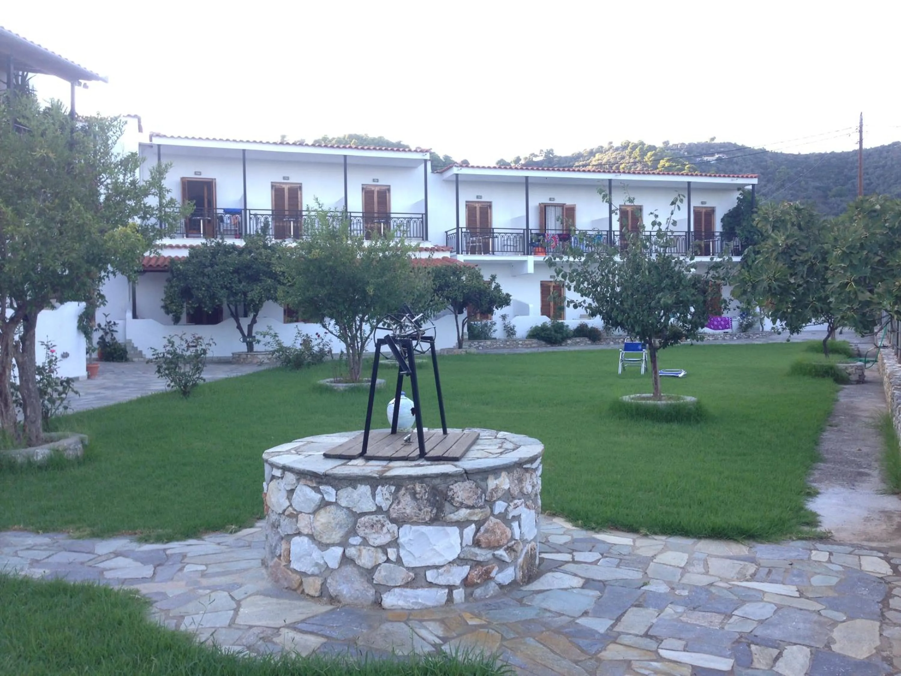 Garden view in Vontzos Hotel