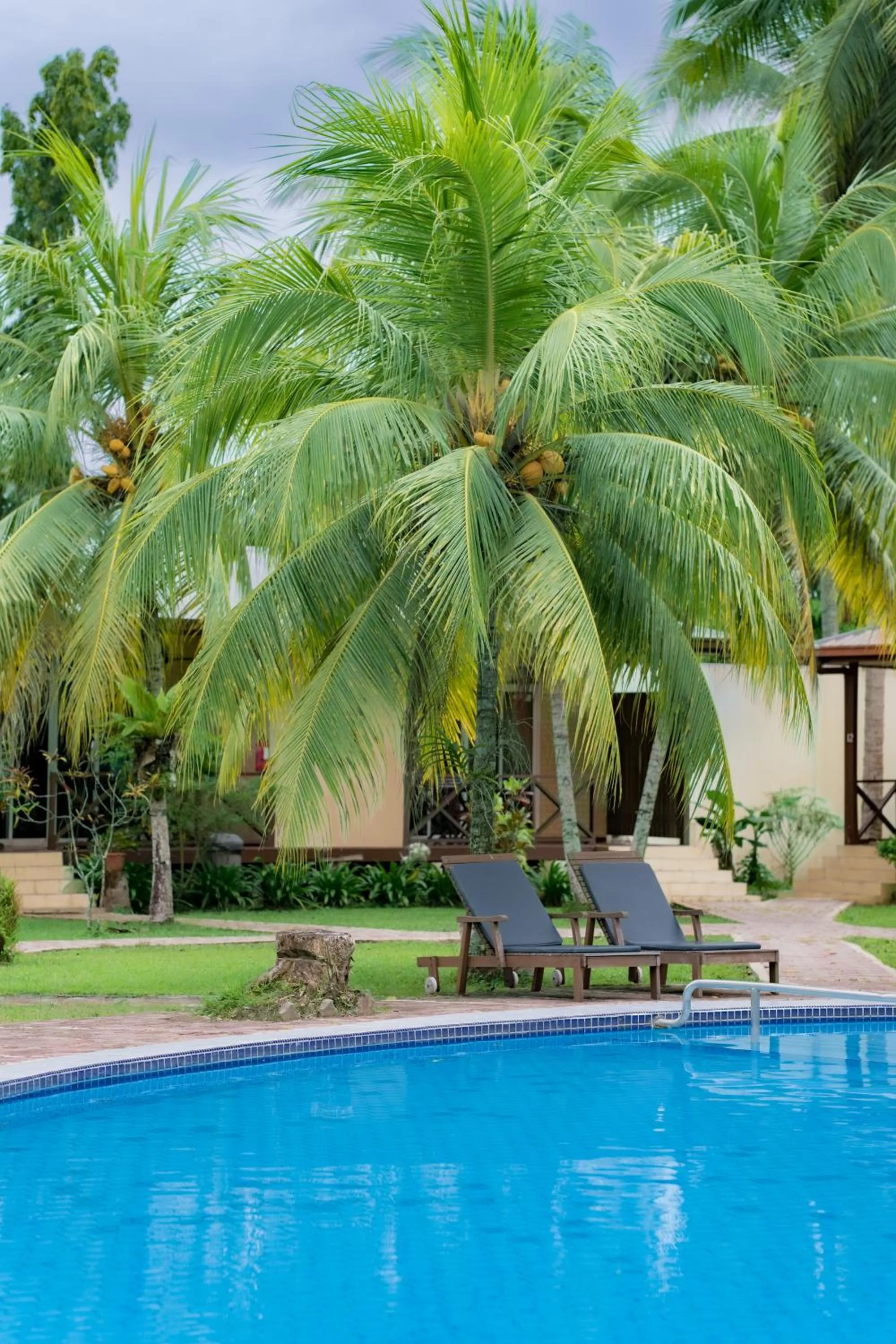 Pool view in Langkah Syabas Beach Resort