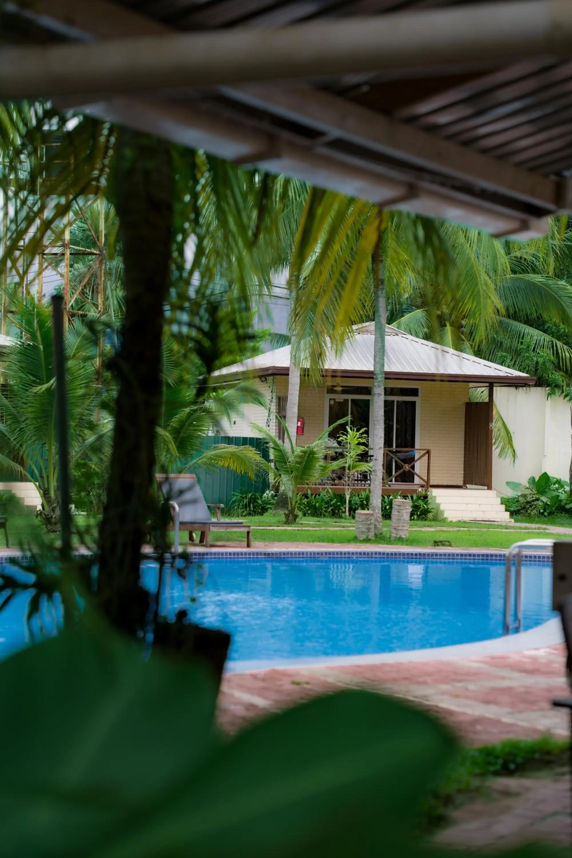 Swimming pool in Langkah Syabas Beach Resort