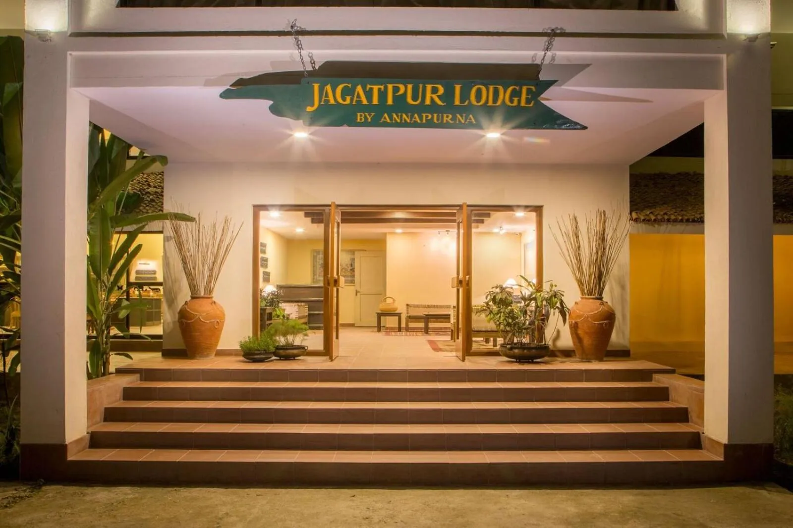 Lobby or reception in Jagatpur Lodge by Annapurna