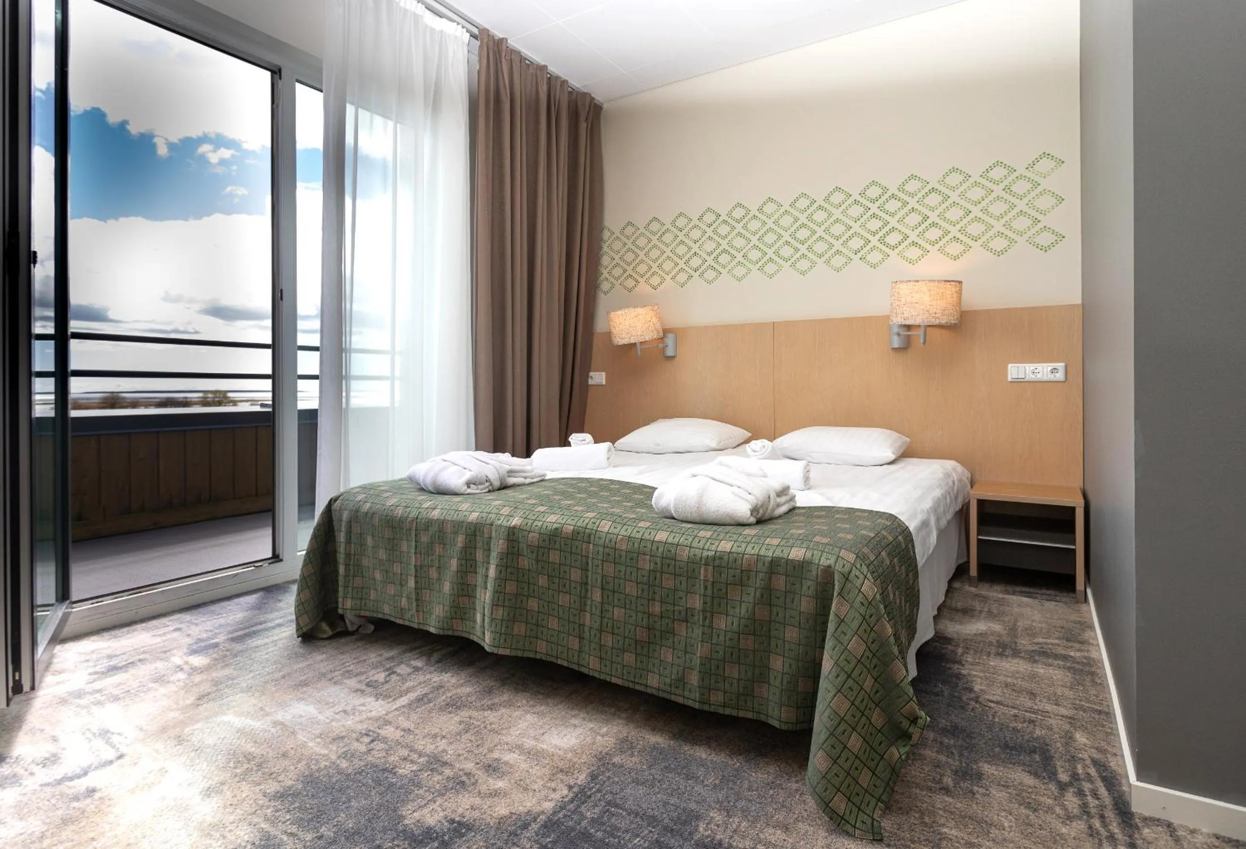 Bed in Meri Seaside Hotel & SPA