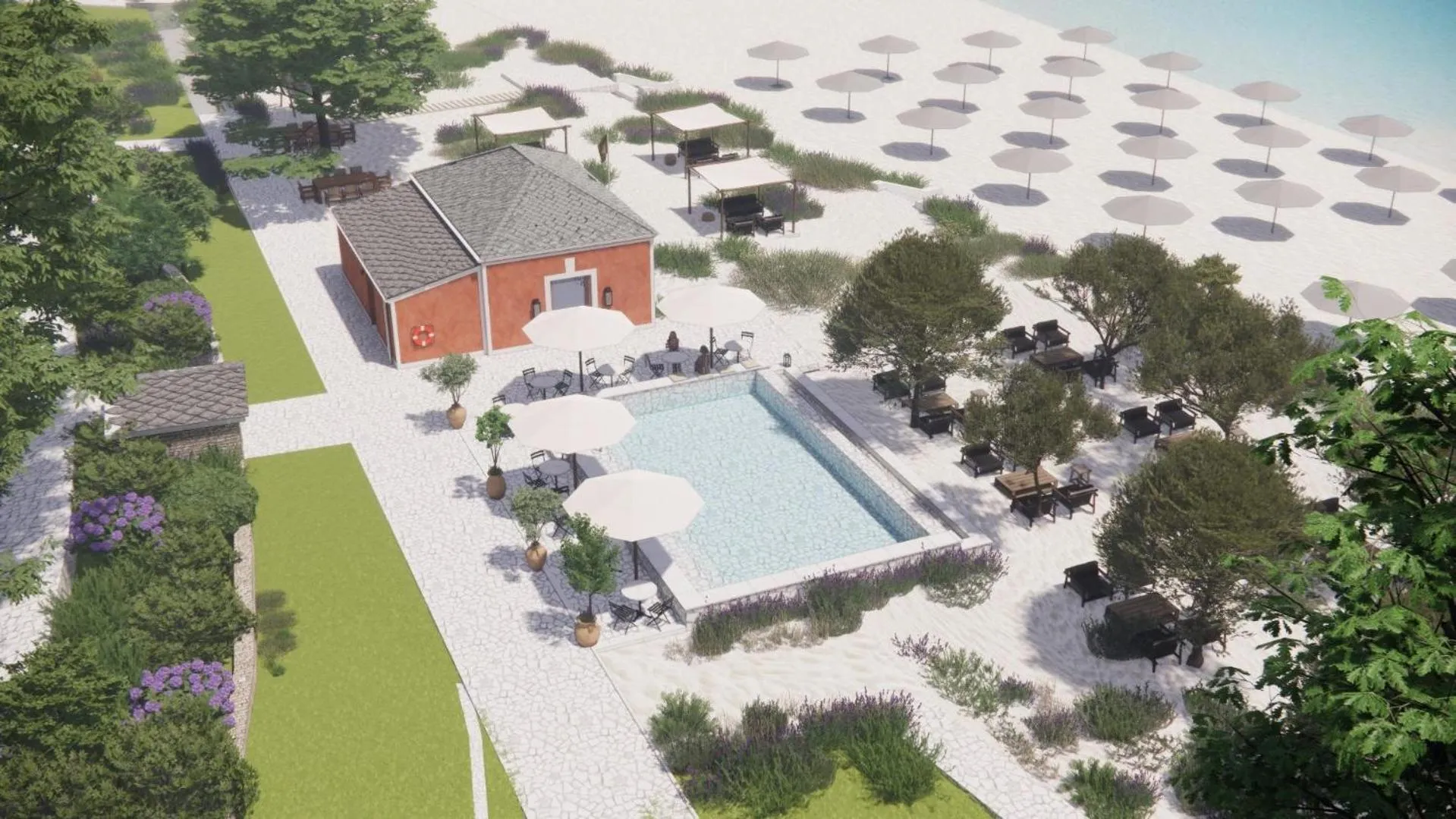 Lounge or bar in Makryammos