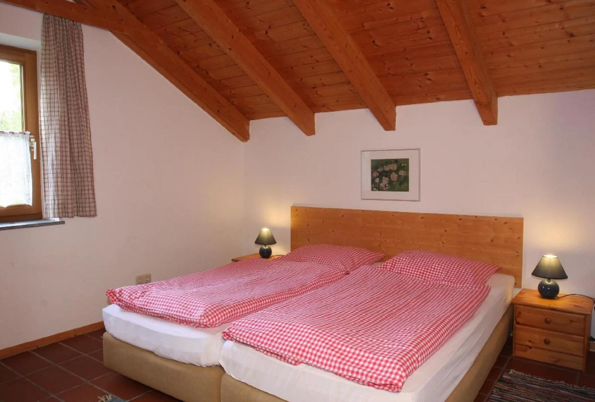 Bedroom, Bed in Ferienhäuser "In der Waldperle"