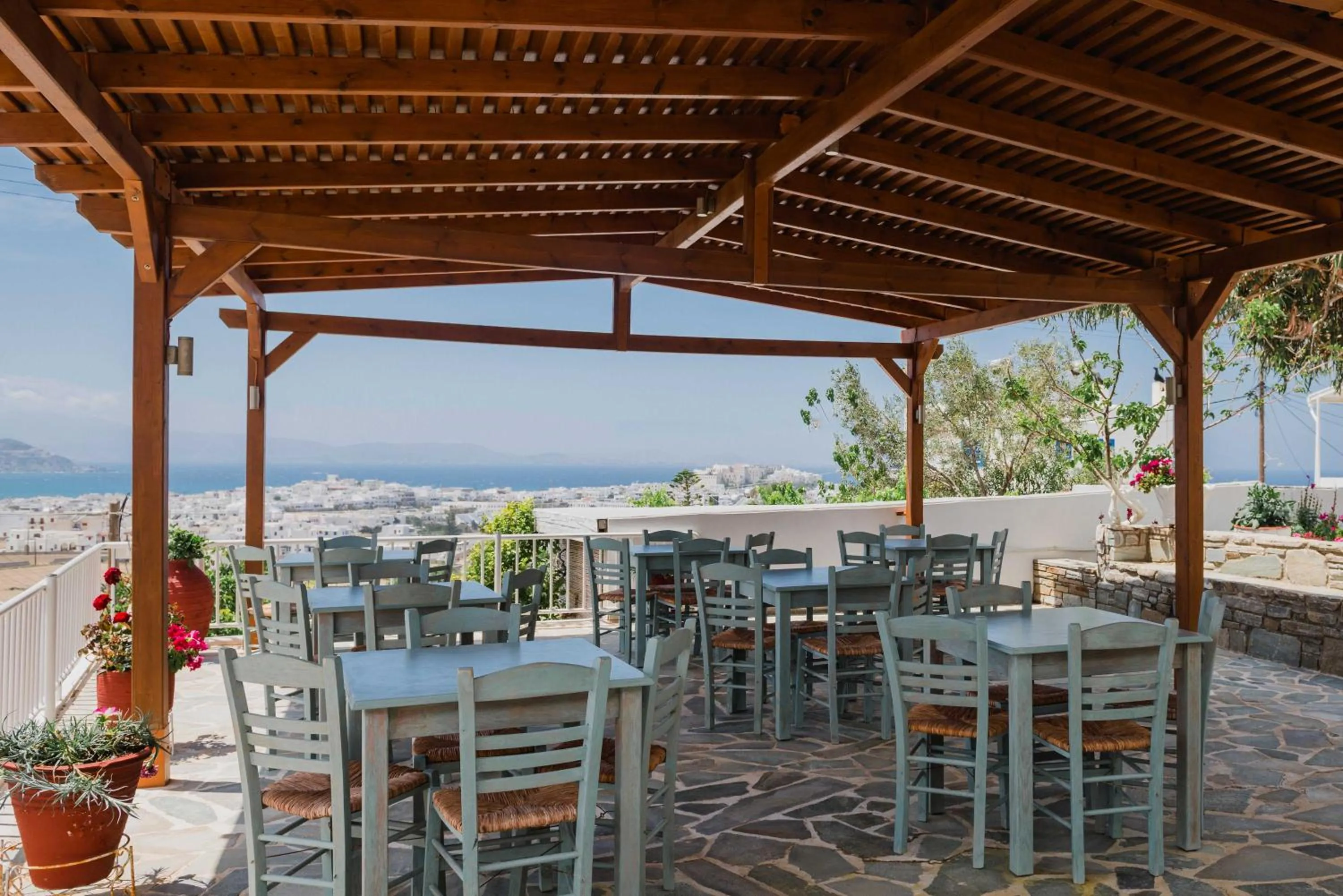 Patio in Petros Studios & Suites