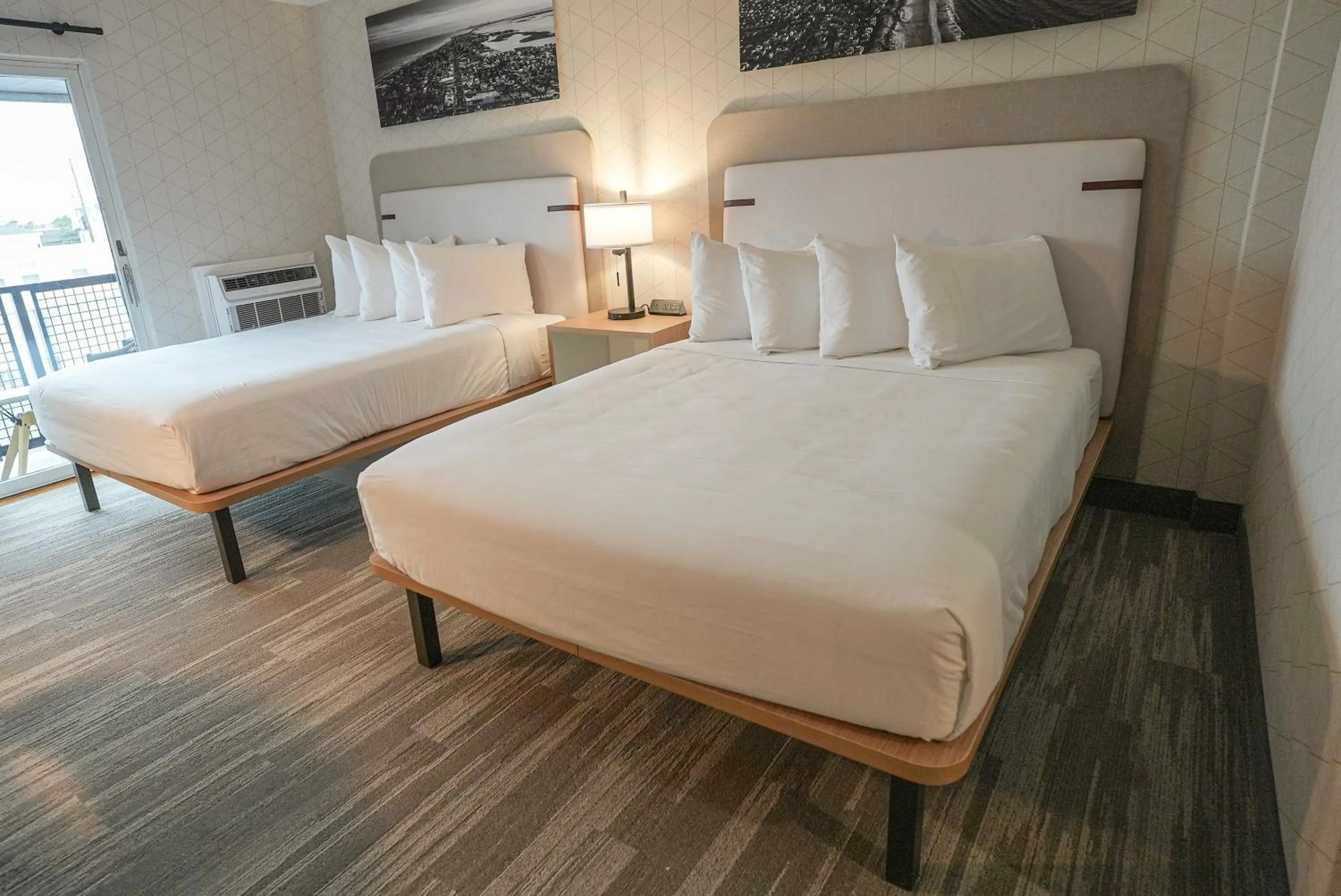 Bed in The Boulevard Hotel