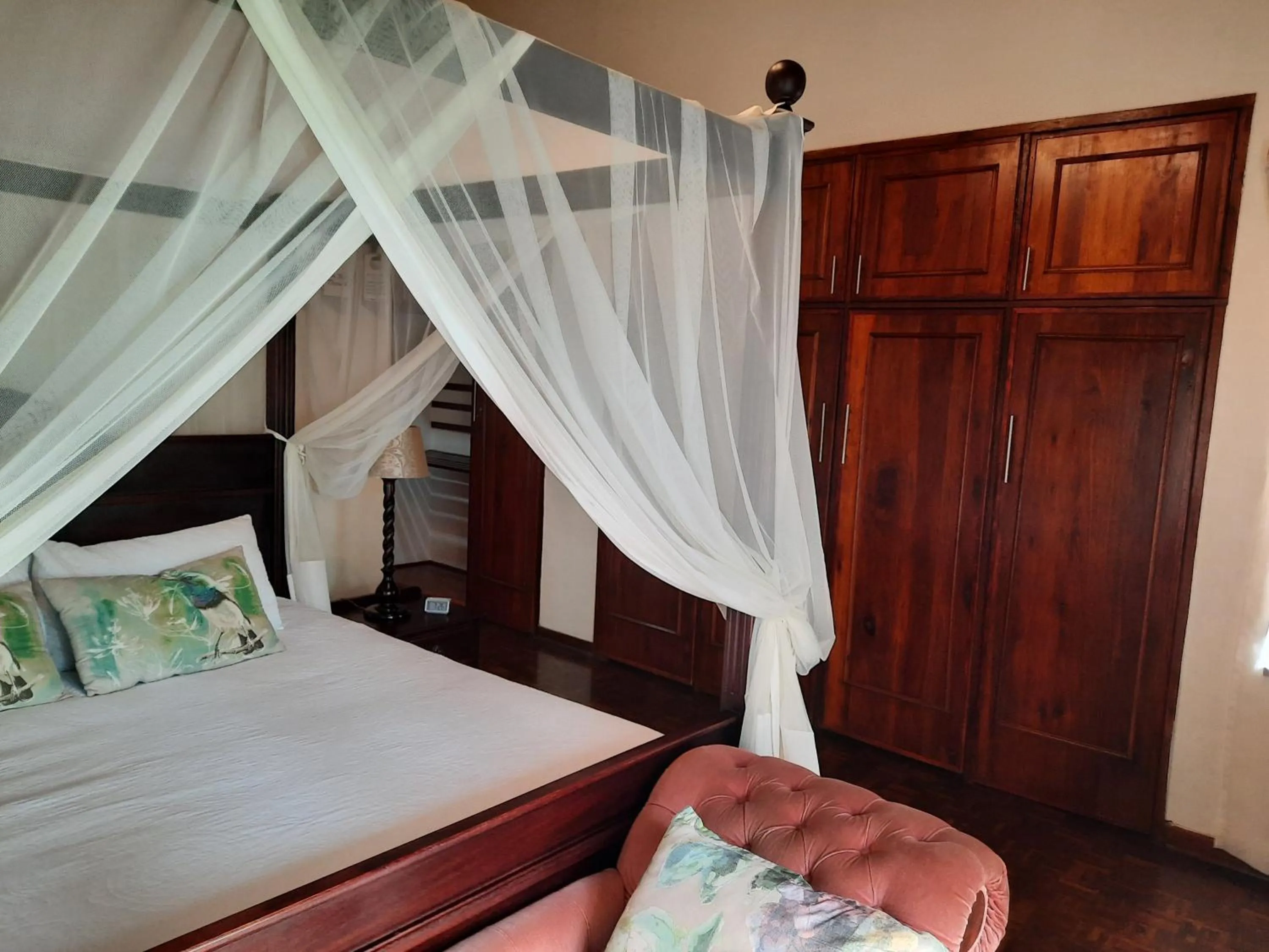 Bed in St. Lucia Wetlands Guest House