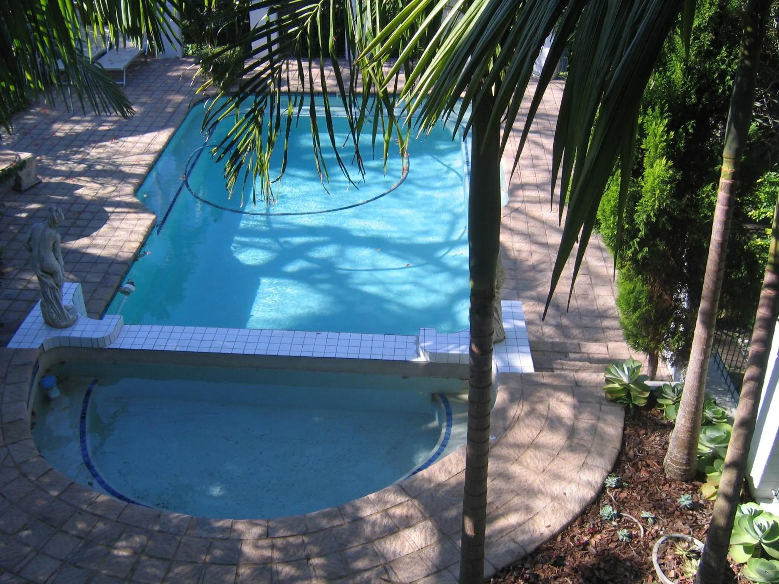 Pool view in St. Lucia Wetlands Guest House