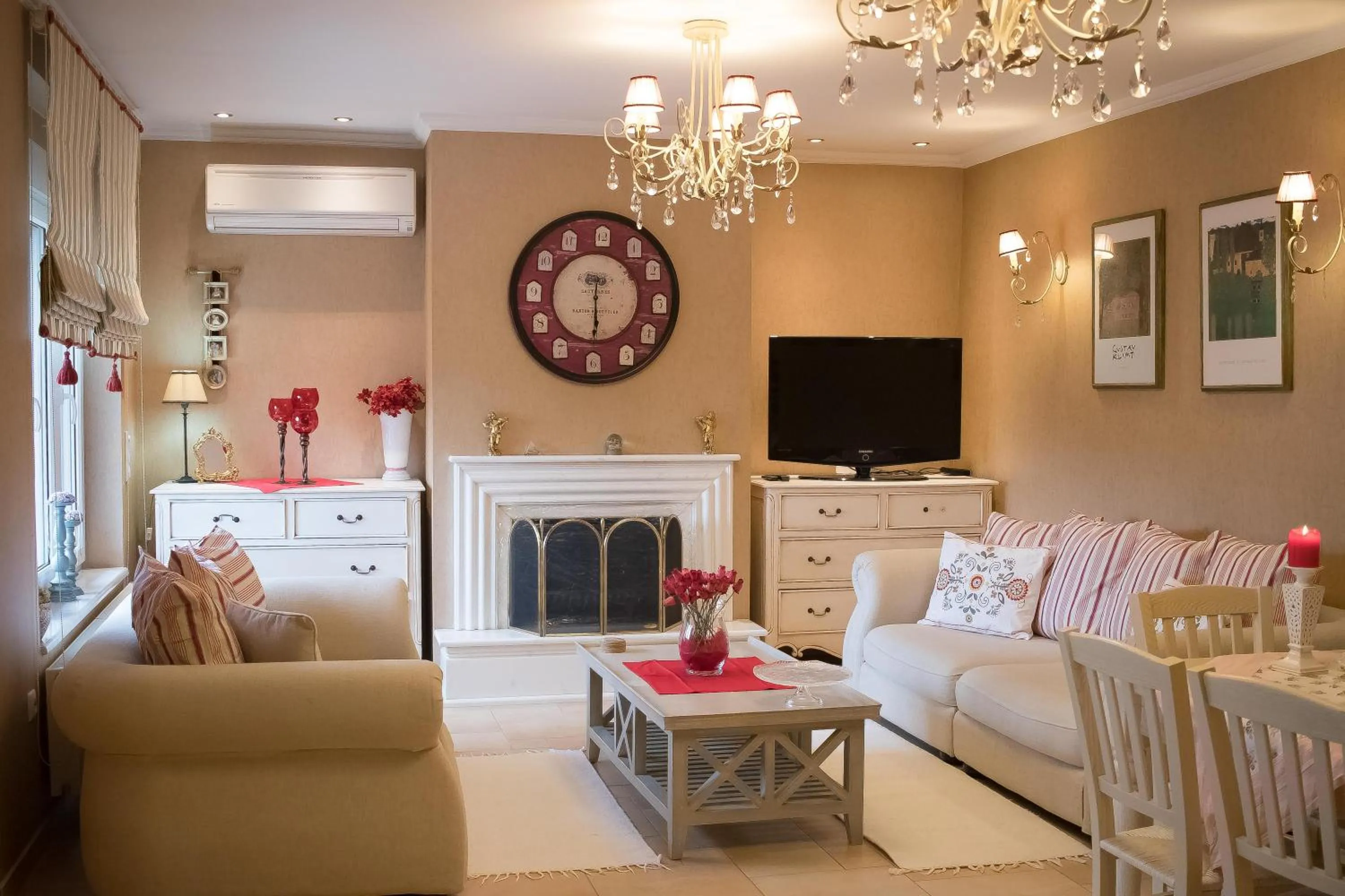 Living room in Luxury Family Villa Meteora