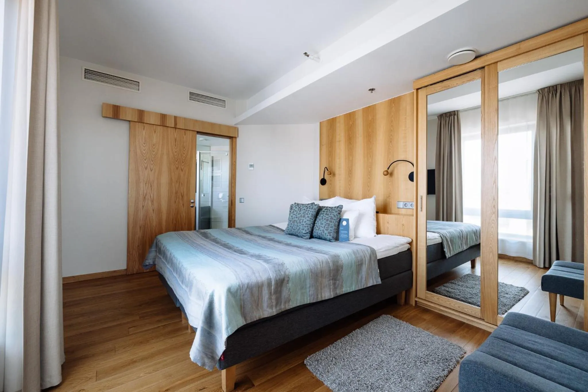 Bed in Hestia Hotel Europa