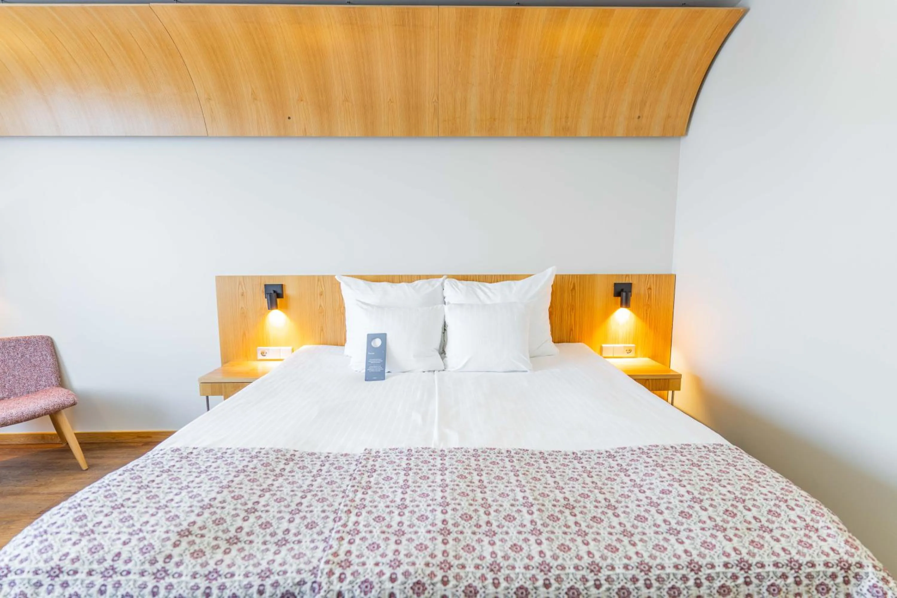 Bed in Hestia Hotel Europa