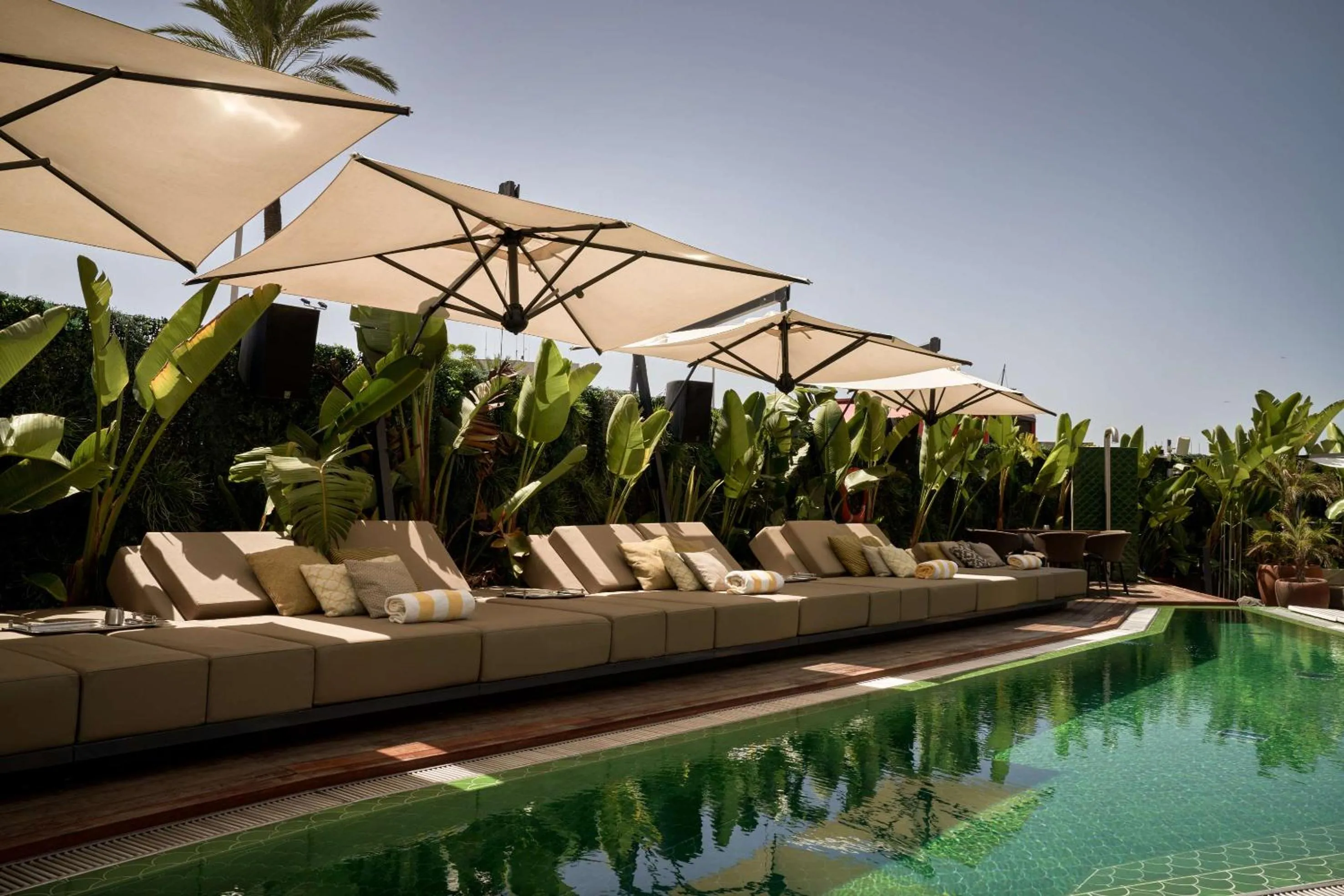 Pool view in Sir Joan Hotel, part of Sircle Collection