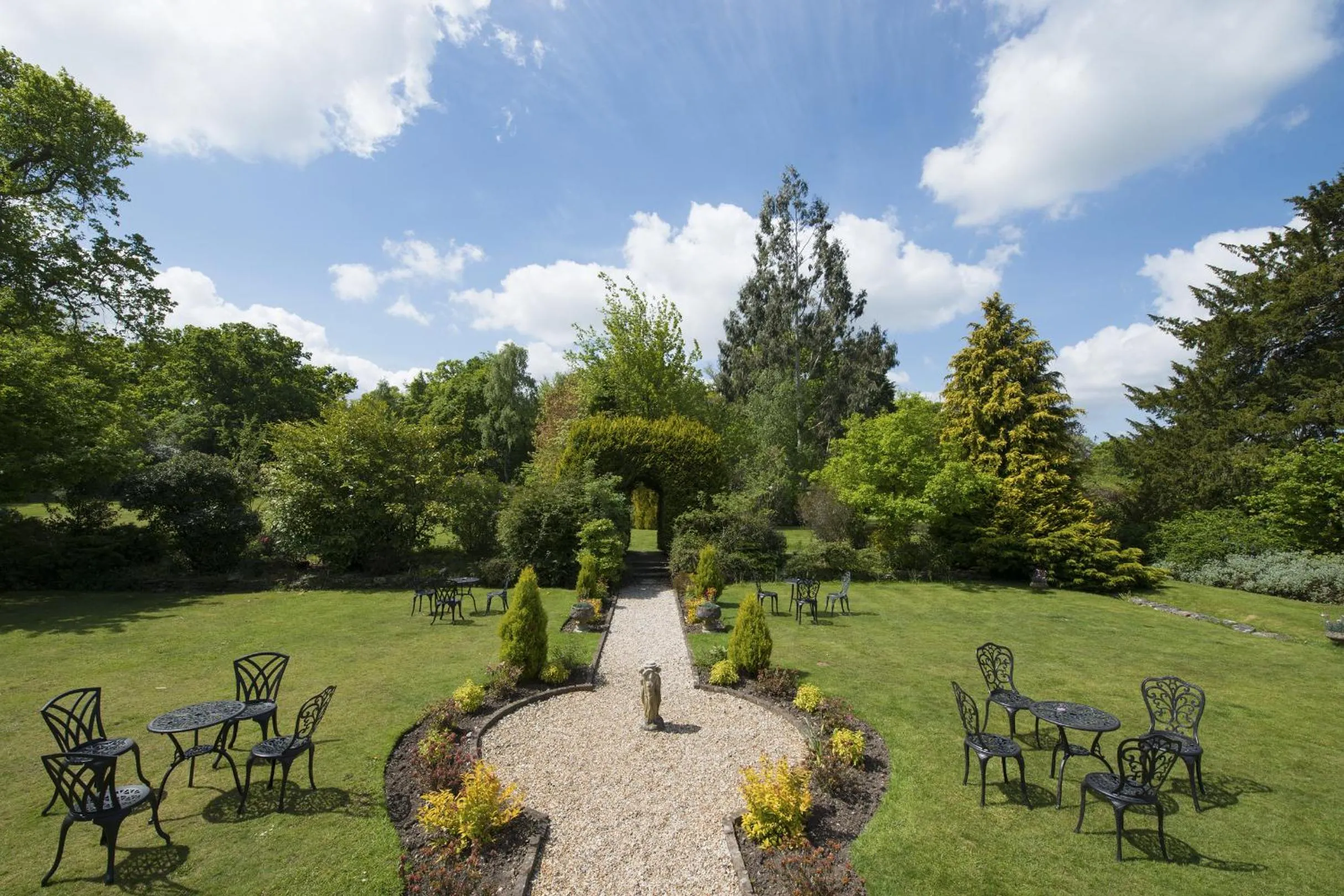 Garden view in Woodlands Lodge Hotel