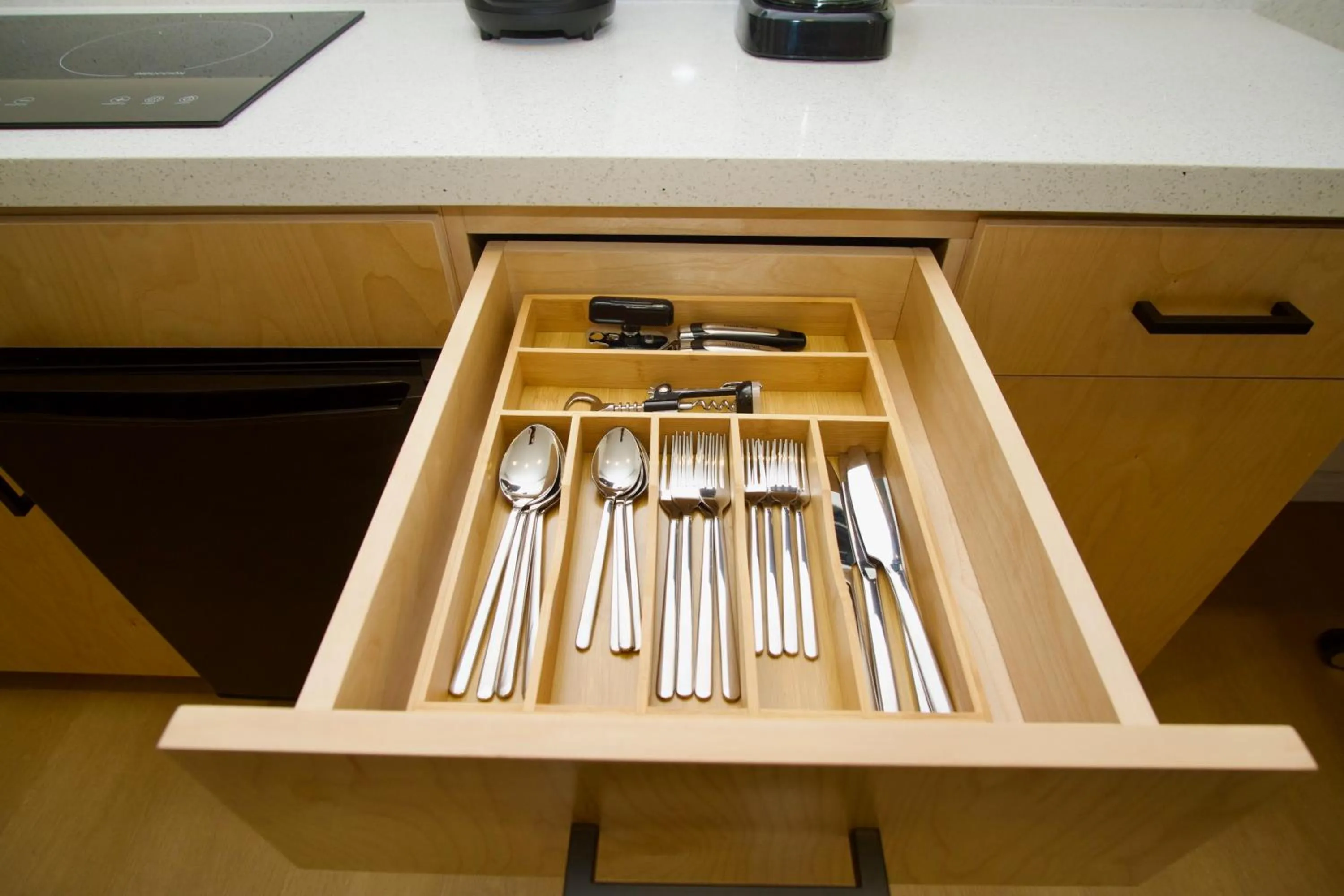 kitchen in Rio Suites