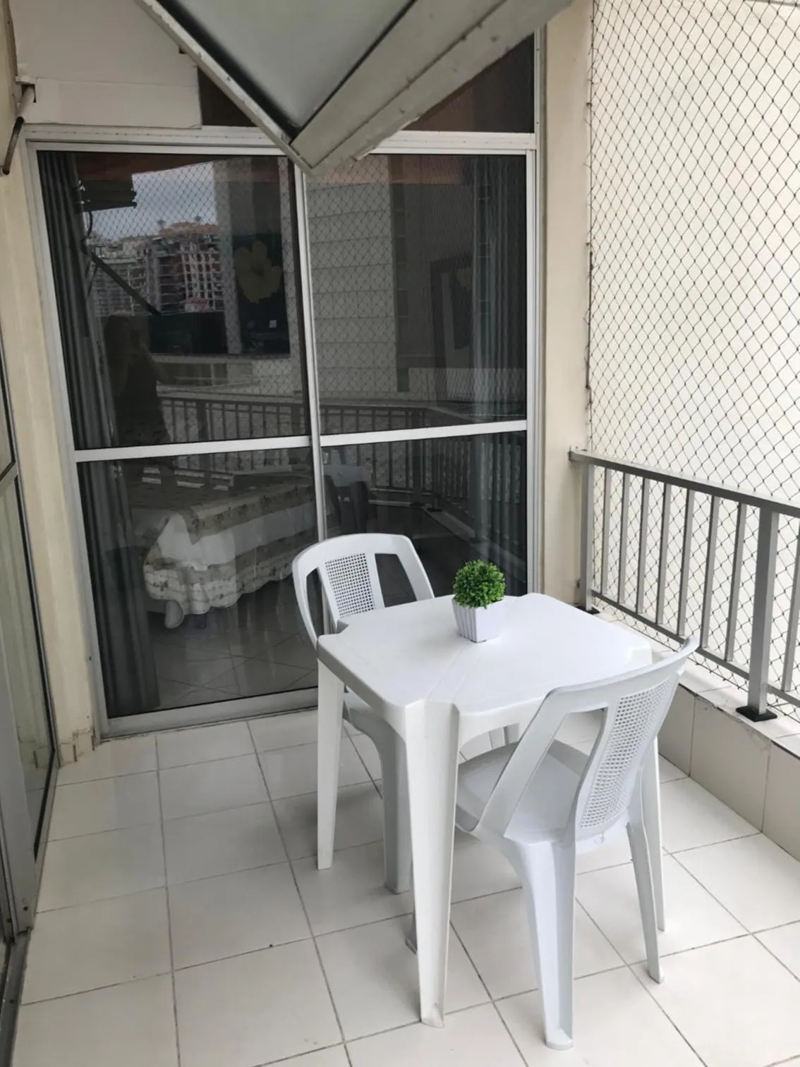 Balcony/Terrace in Apartamento na Praia da Barra