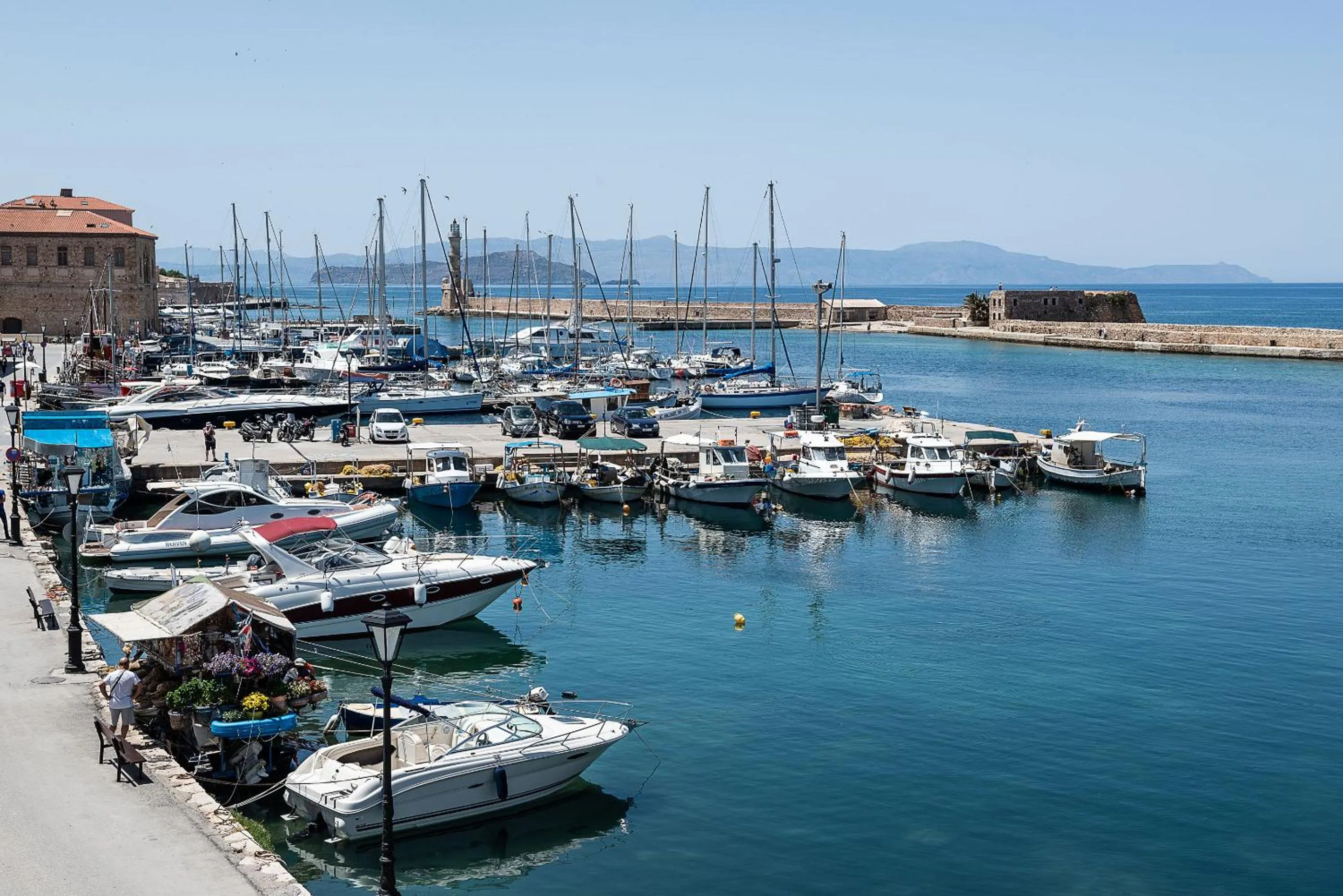 Sea view in Avra Apartments Venetian Harbour