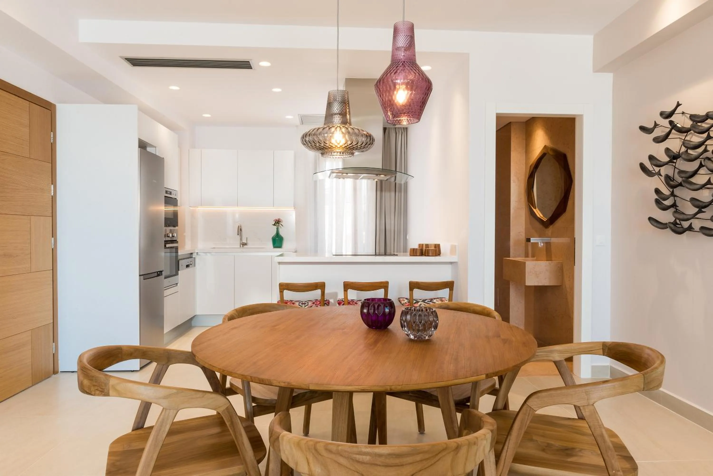 Dining area in Avra Apartments Venetian Harbour