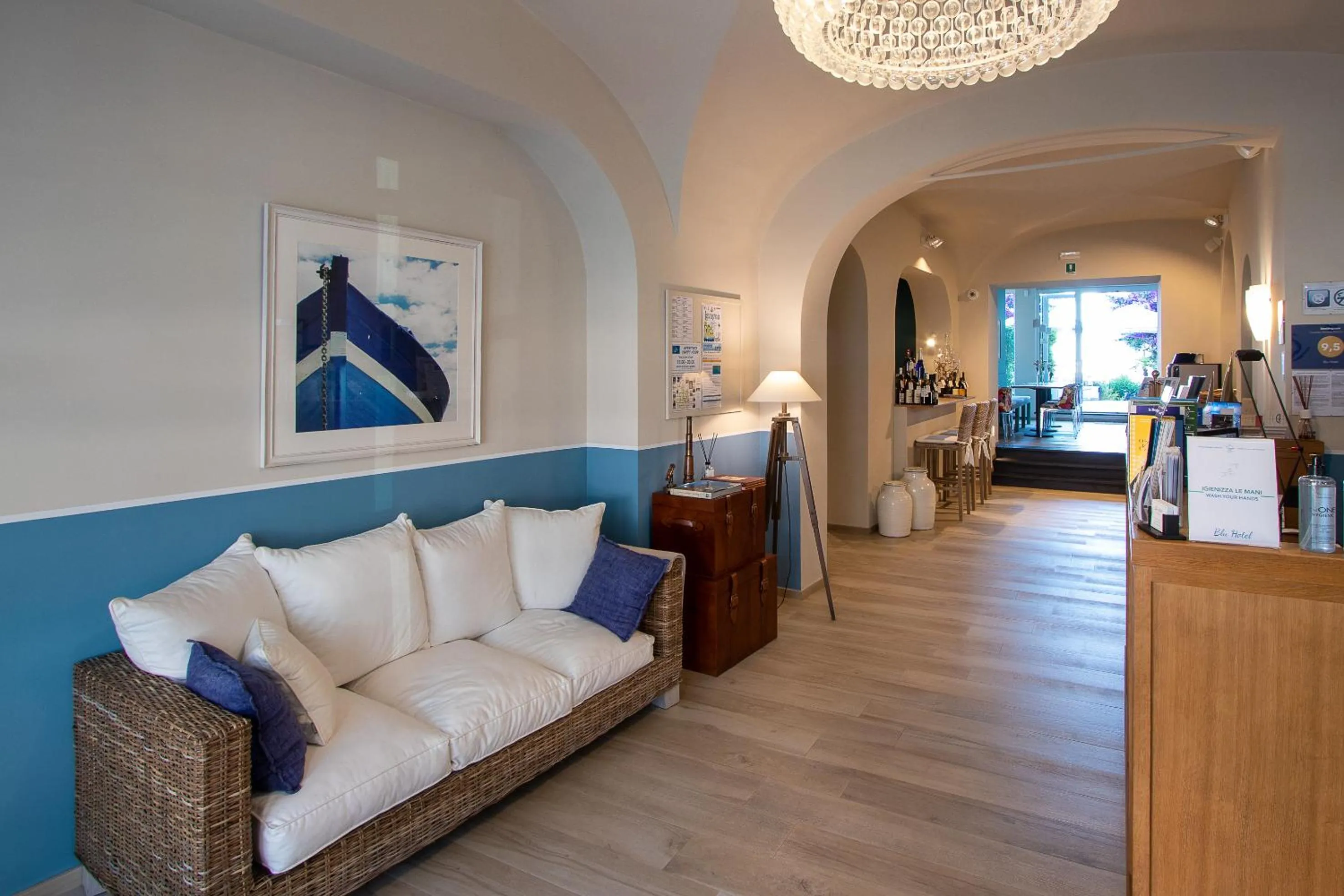 Lobby or reception in Blu Hotel