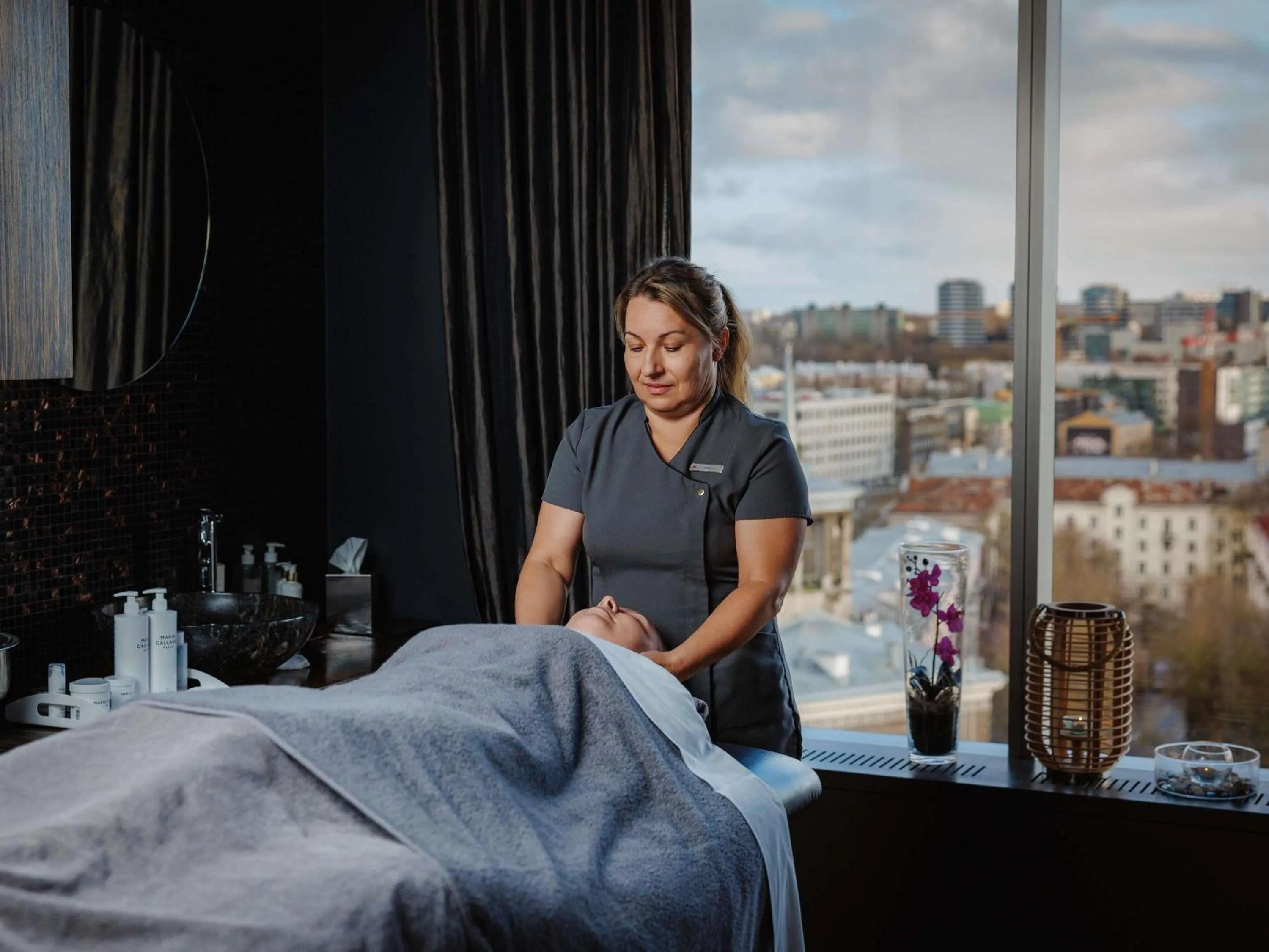 Spa and wellness centre/facilities, Bed in Swissotel Tallinn