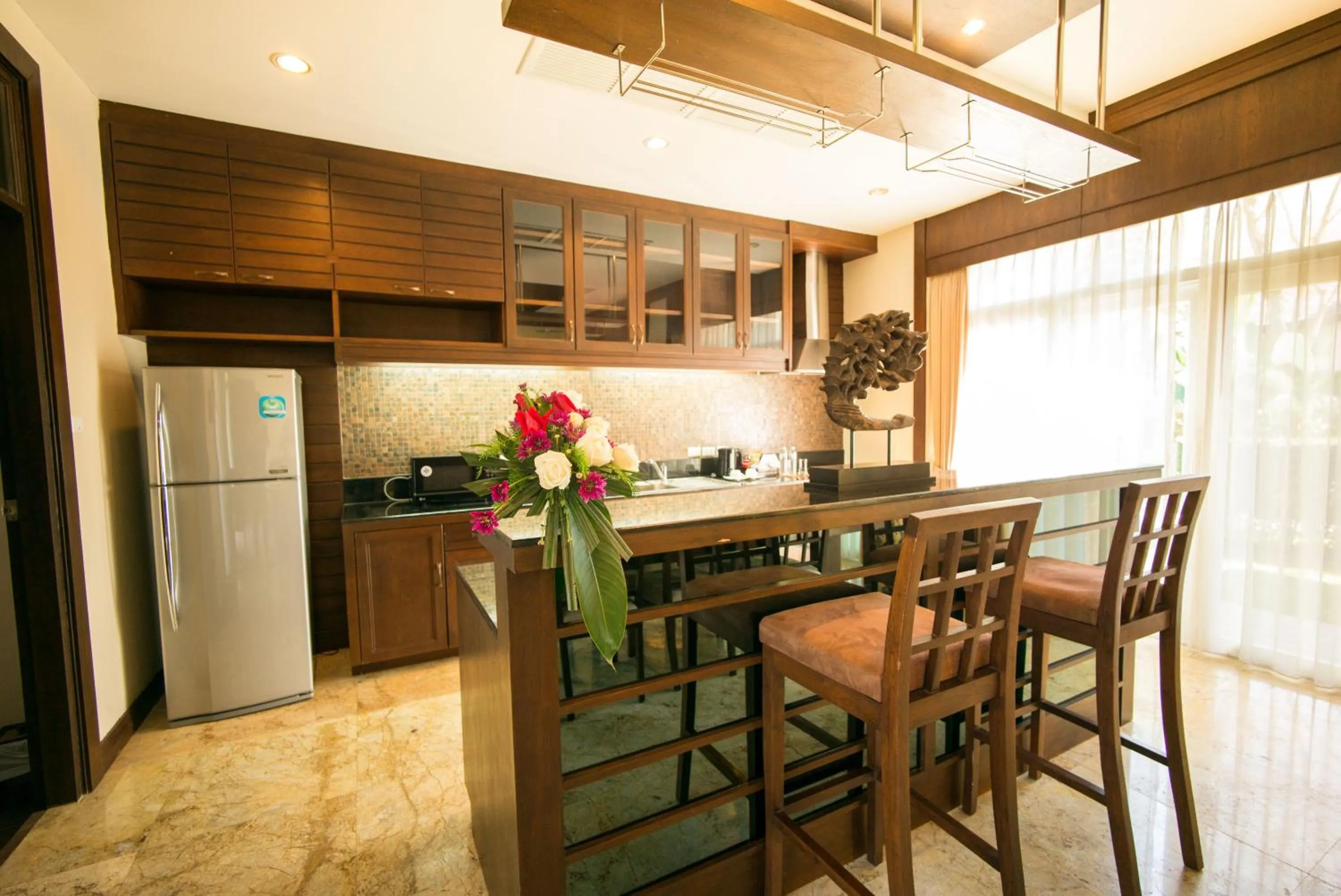 Kitchen or kitchenette in Sibsan Resort & Spa Maetaeng Chiang Mai