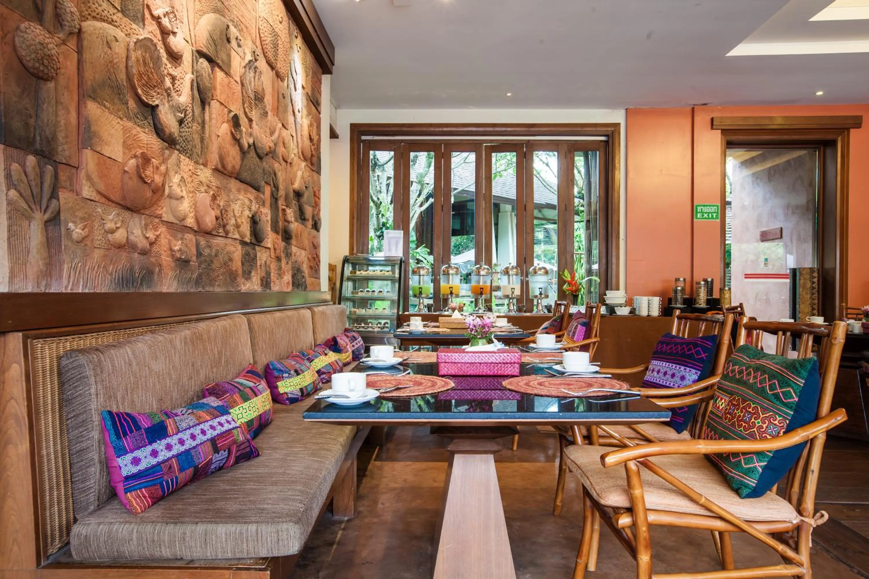 Buffet breakfast in Sibsan Resort & Spa Maetaeng Chiang Mai