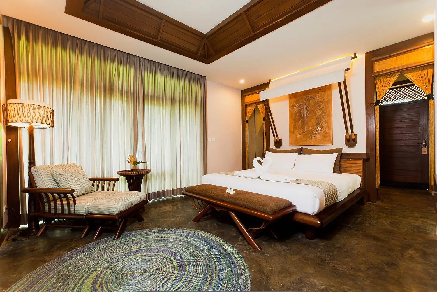 Bed in Sibsan Resort & Spa Maetaeng Chiang Mai