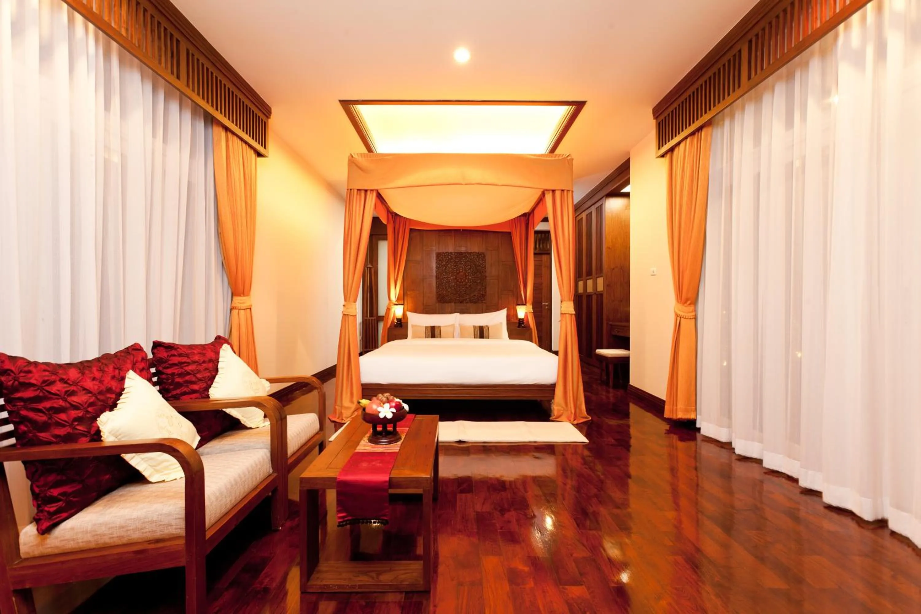 Bed in Sibsan Resort & Spa Maetaeng Chiang Mai