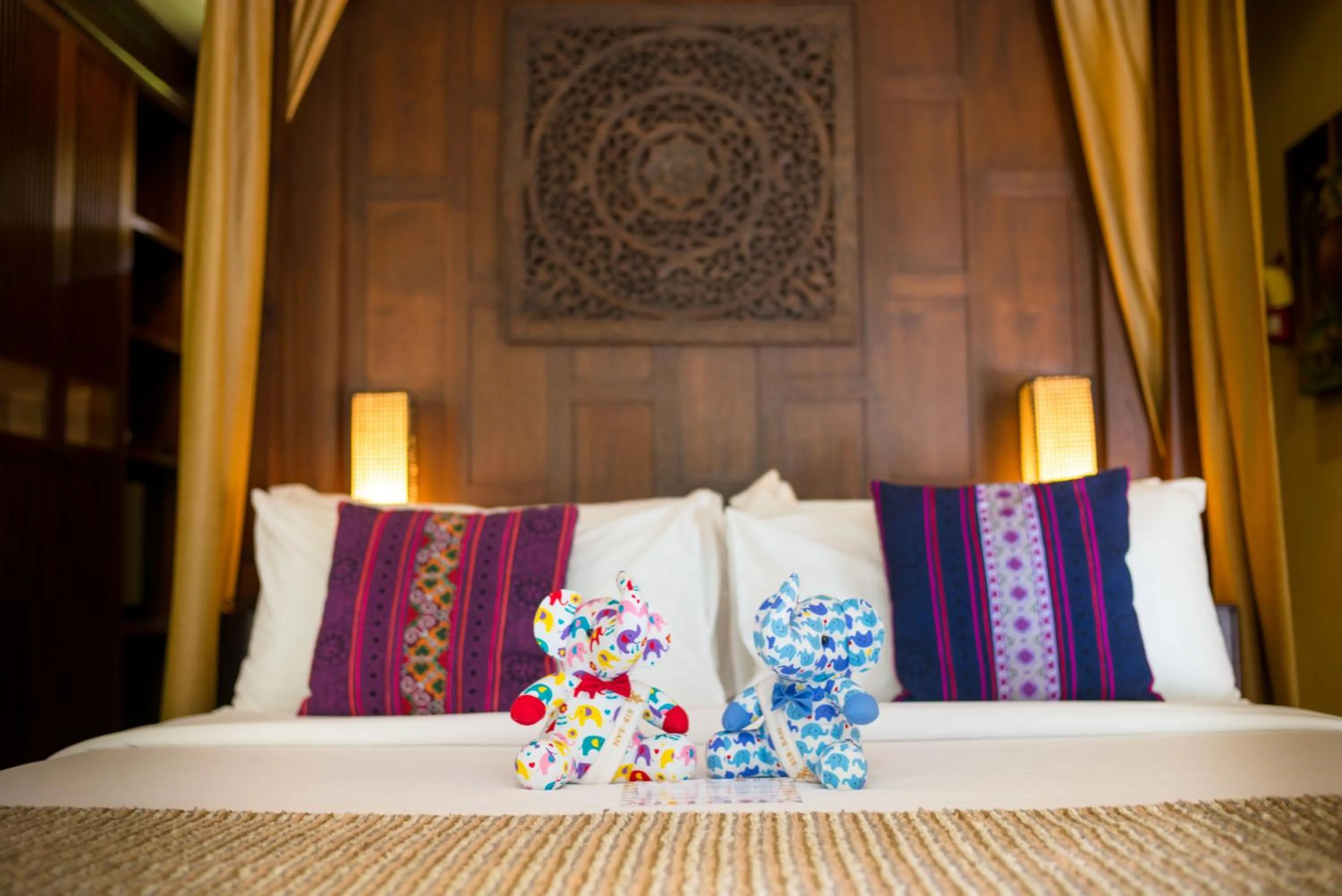 Bed in Sibsan Resort & Spa Maetaeng Chiang Mai