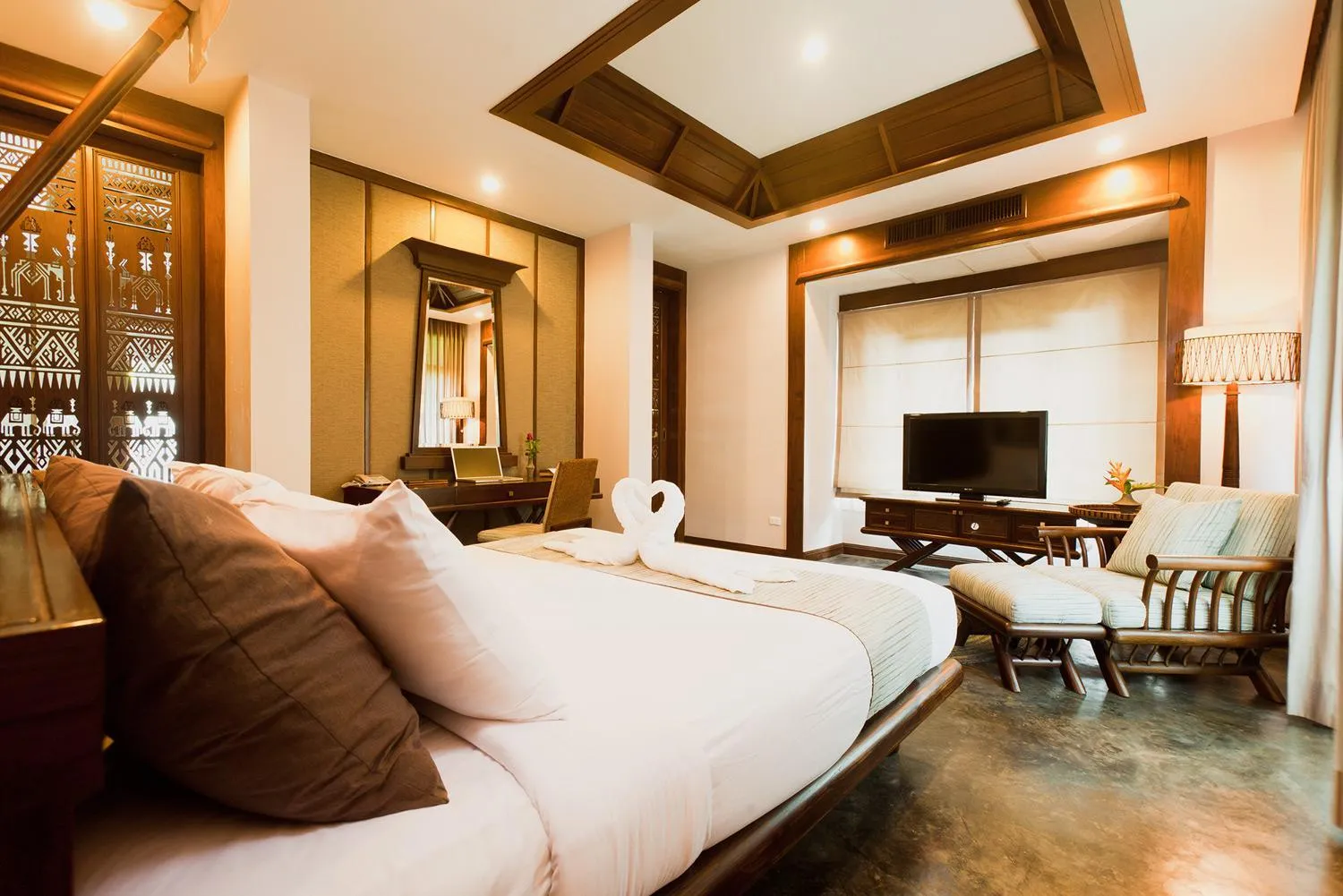 Bed in Sibsan Resort & Spa Maetaeng Chiang Mai