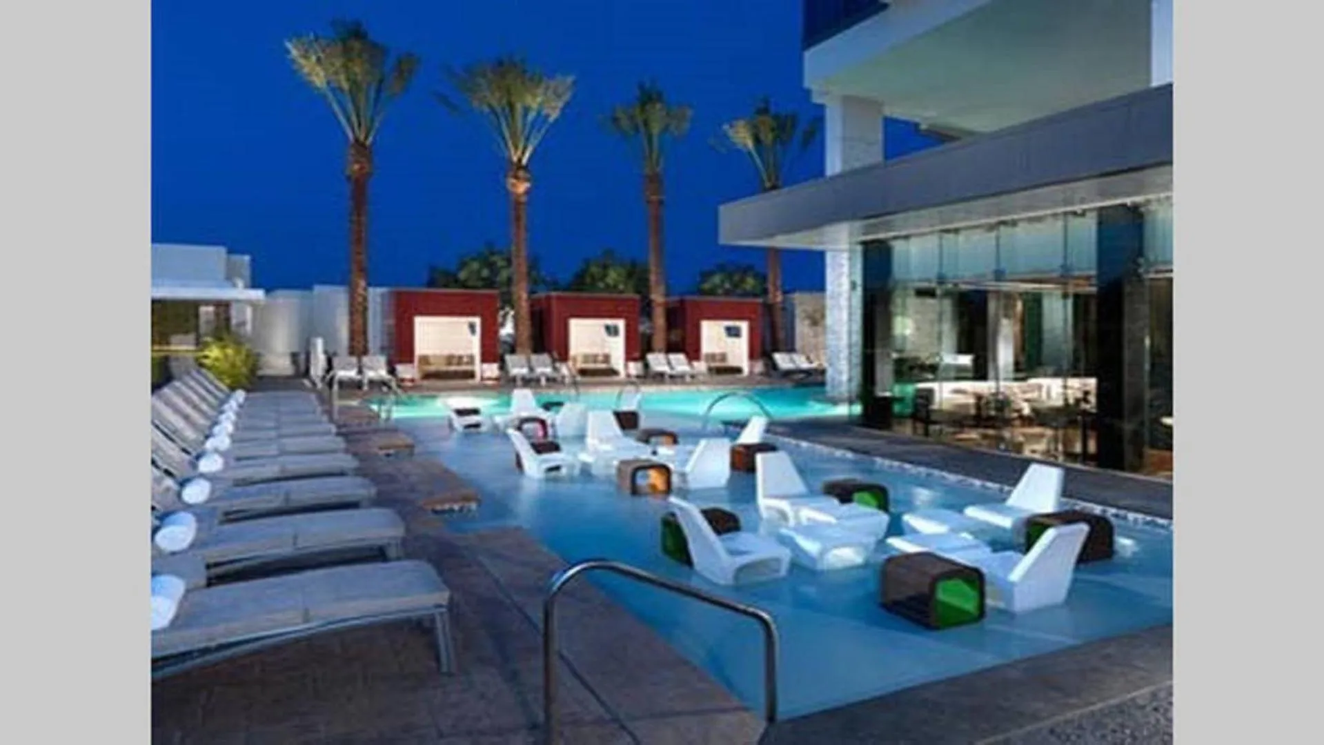 Swimming pool in Palms Place Beautiful High Rise Condo with Strip Views 23rd Floor