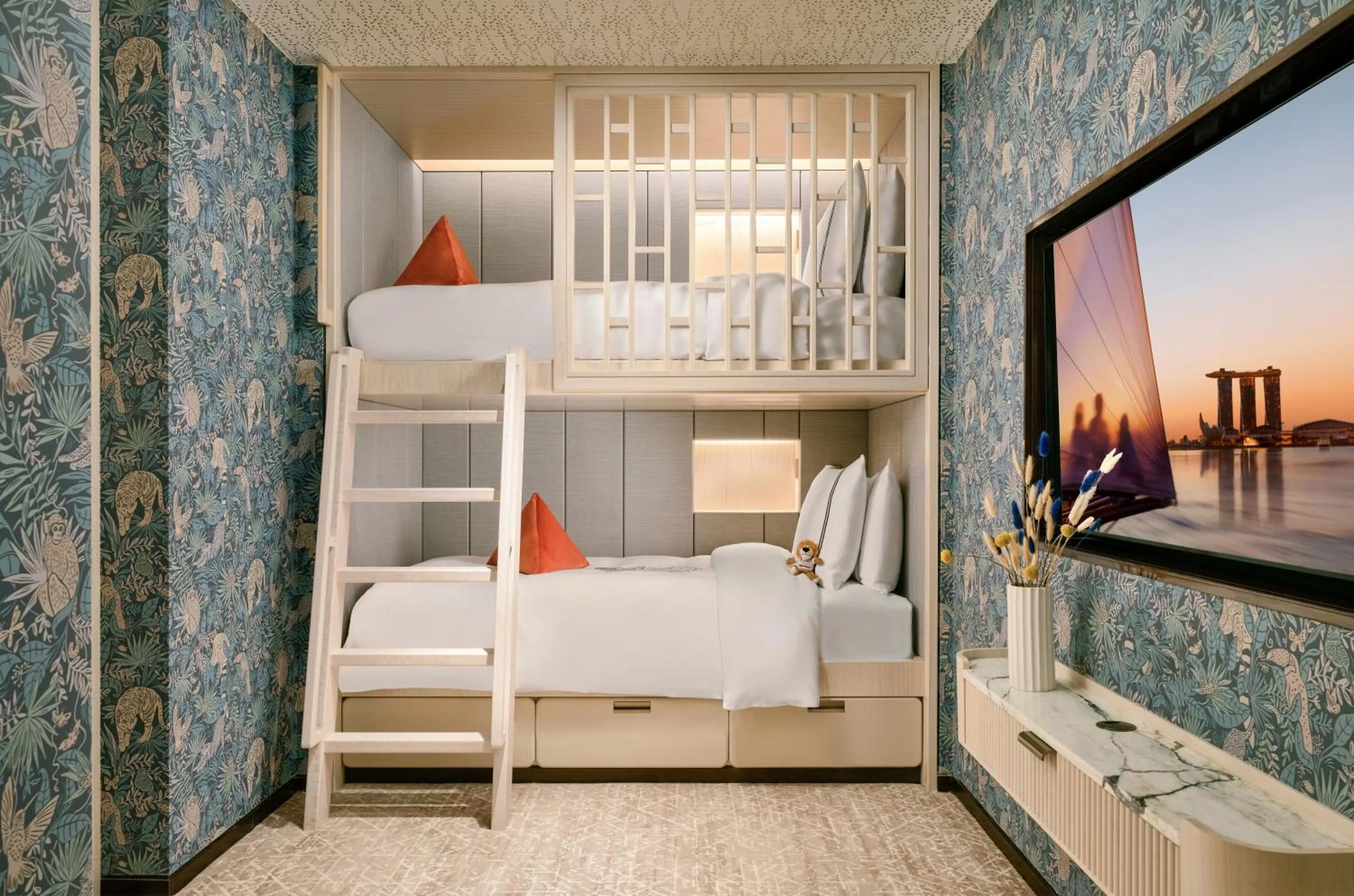 children, Bed in Marina Bay Sands