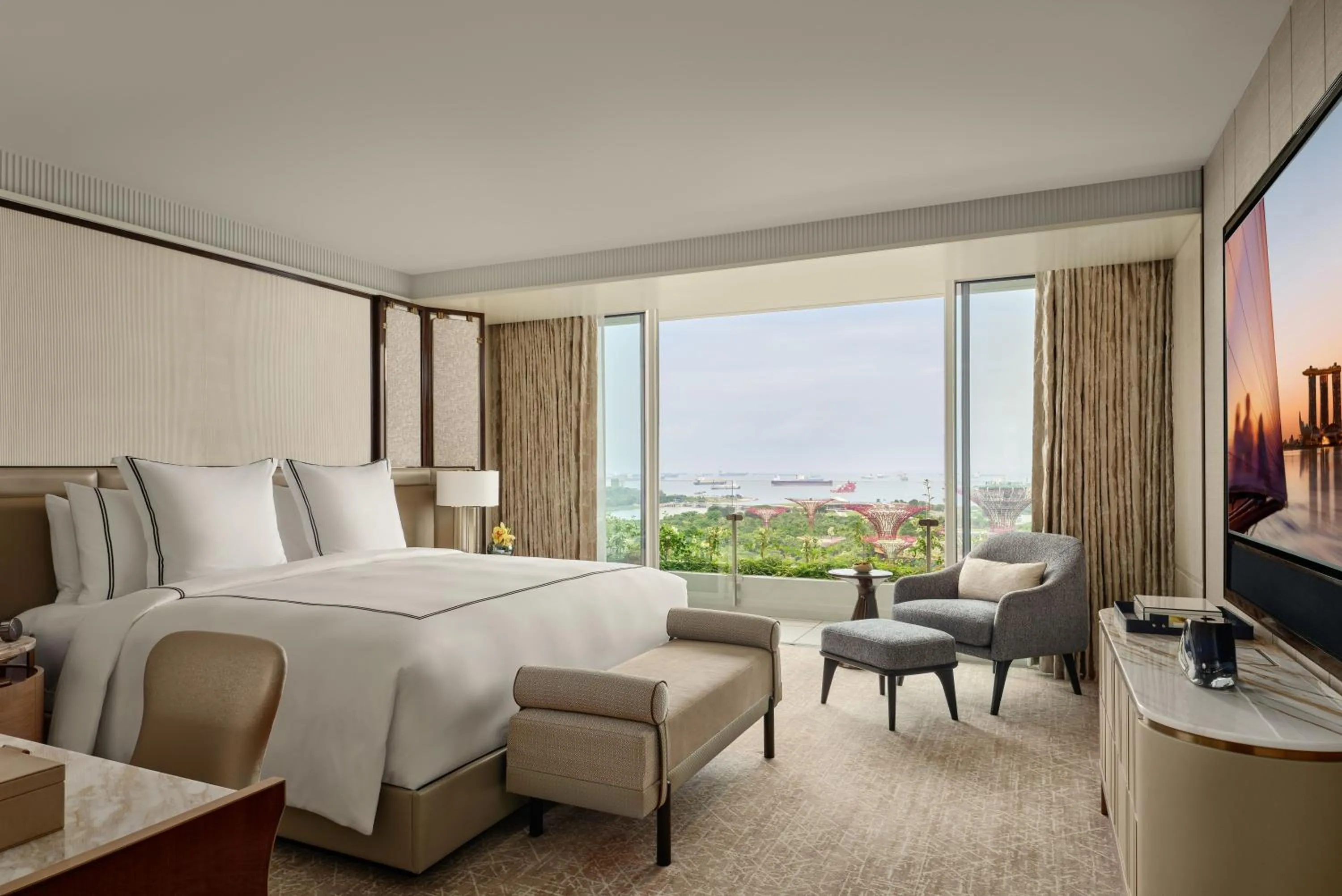 Bed in Marina Bay Sands