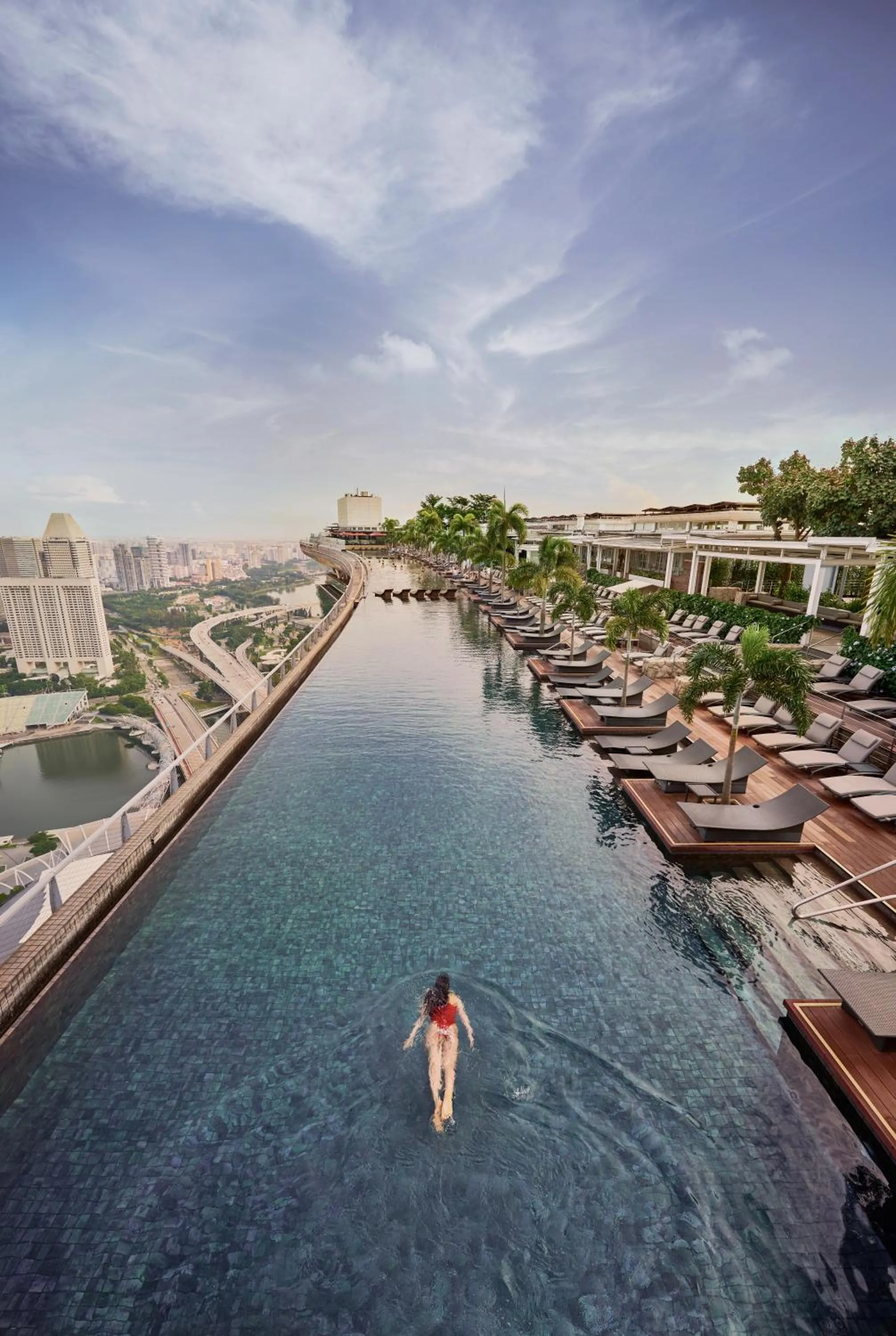Swimming pool in Marina Bay Sands