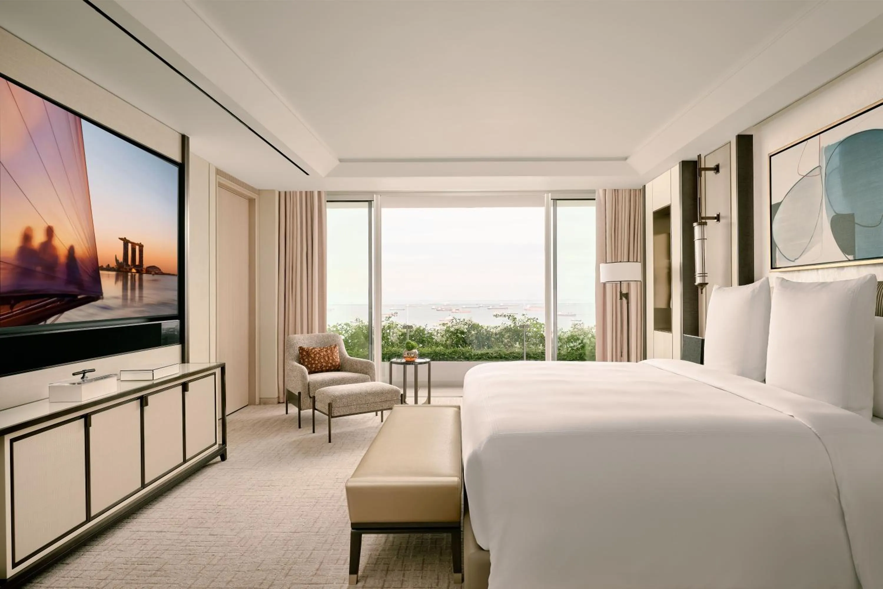 Bed in Marina Bay Sands